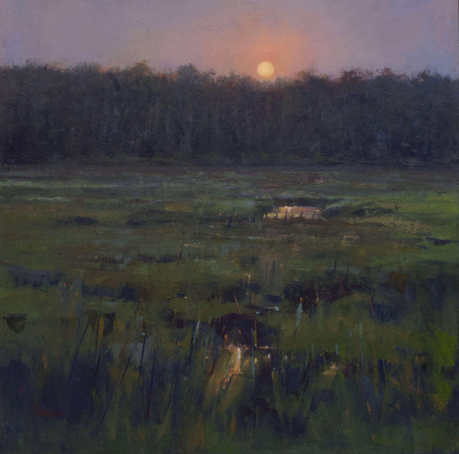 Debra Nadelhoffer "Moonrise" by Oil Painters of America