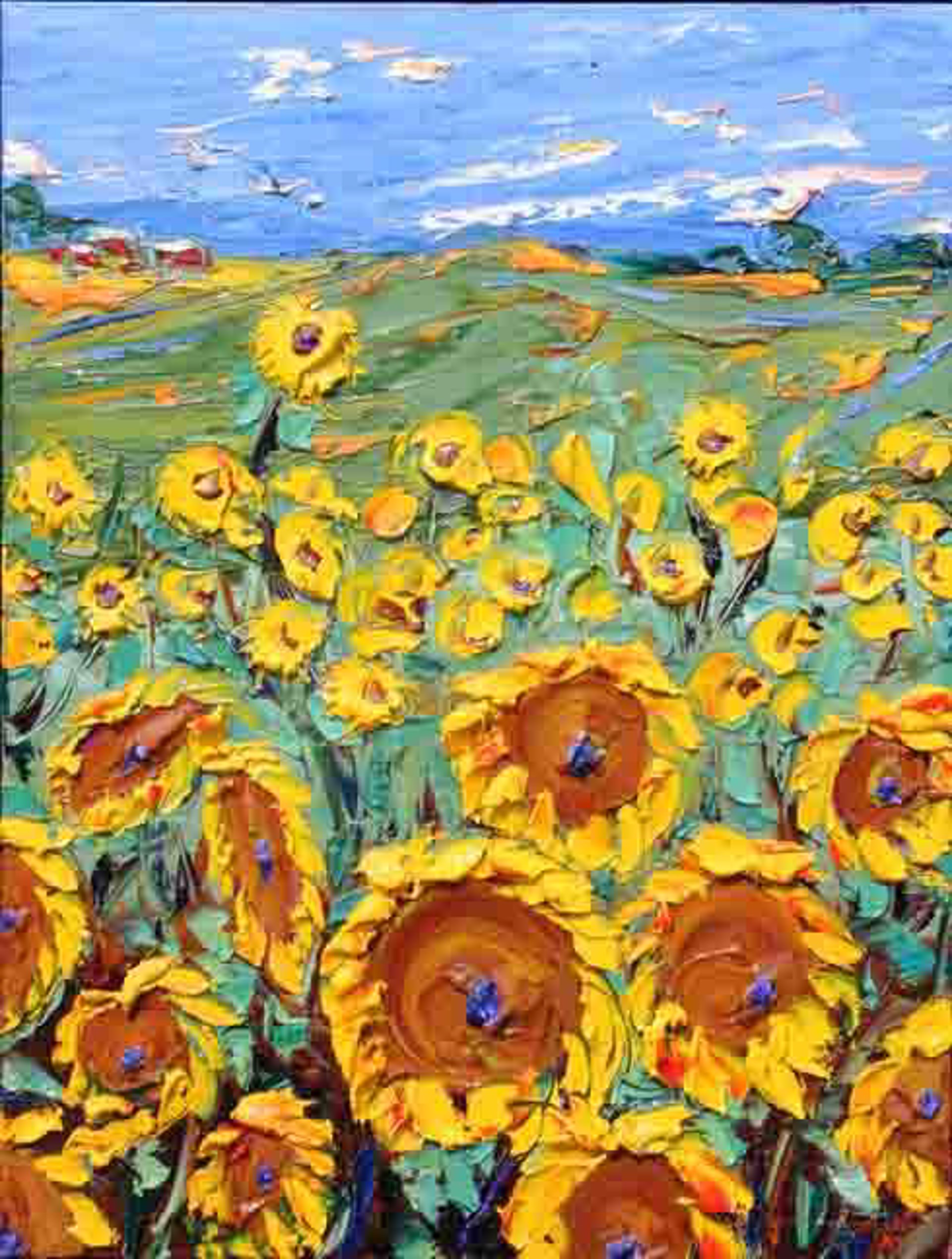 Sunflower Symphony IV by JD Miller