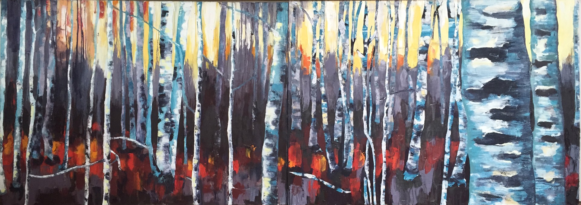 Birches by Lizzie Wortham