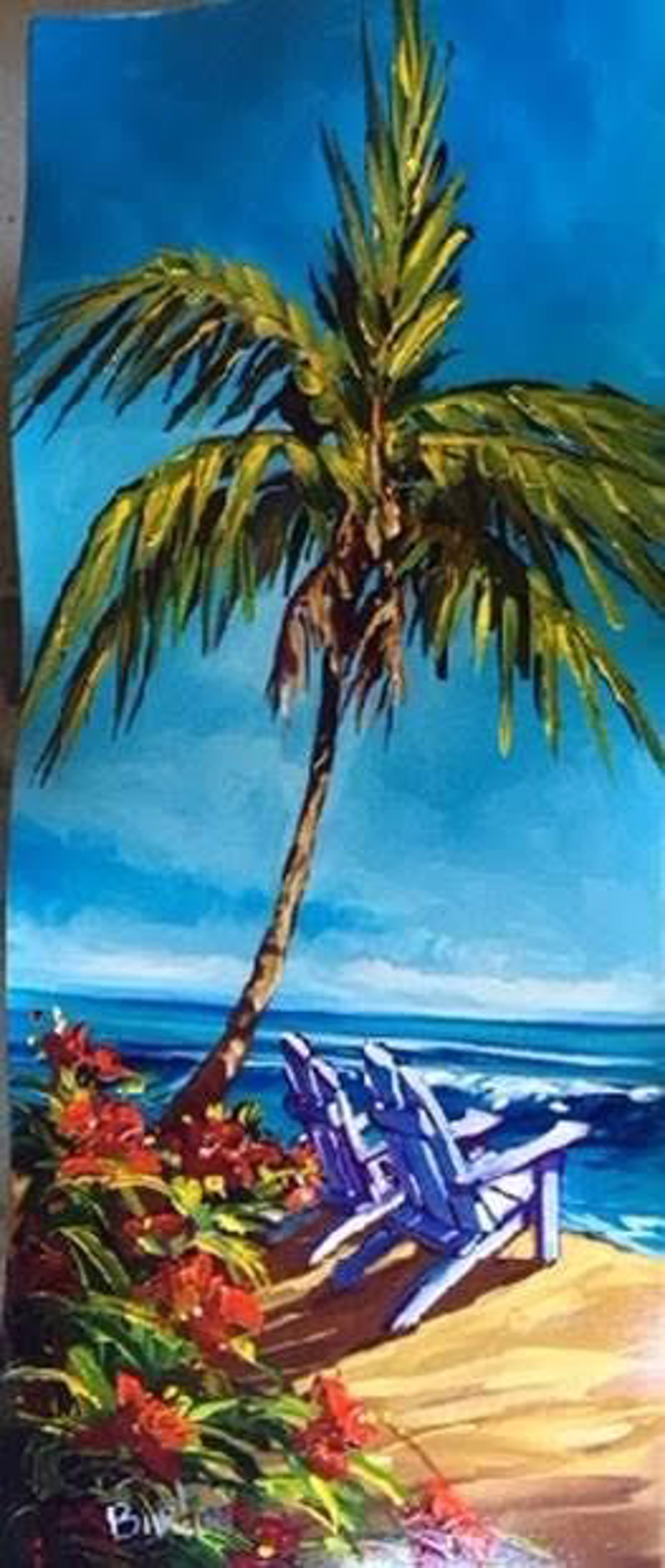 Seaside Dreamin' - Original Yellow Bamboo Frame by | Bill Wyland ...