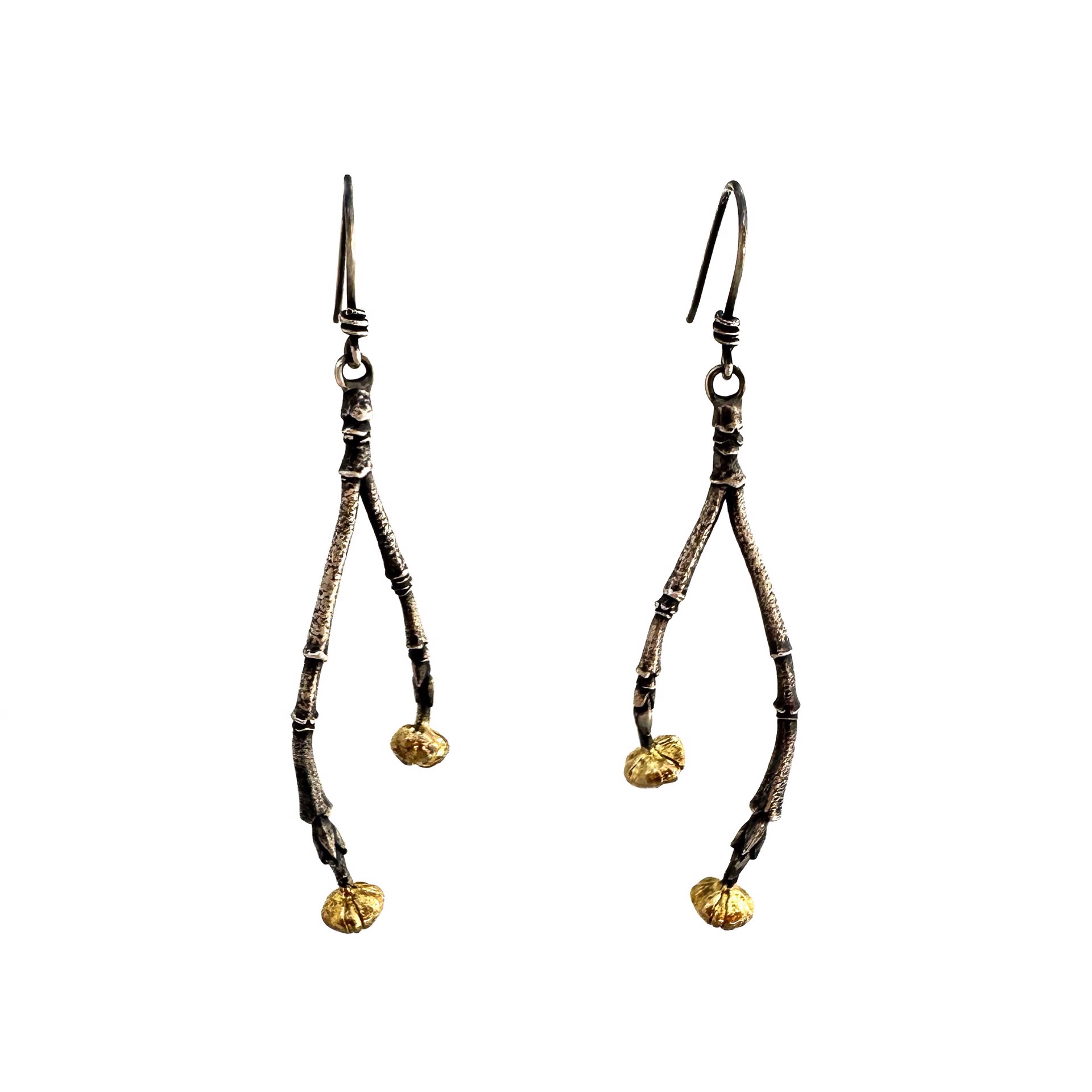 Linden earrings w/ 24 k by Sara Thompson