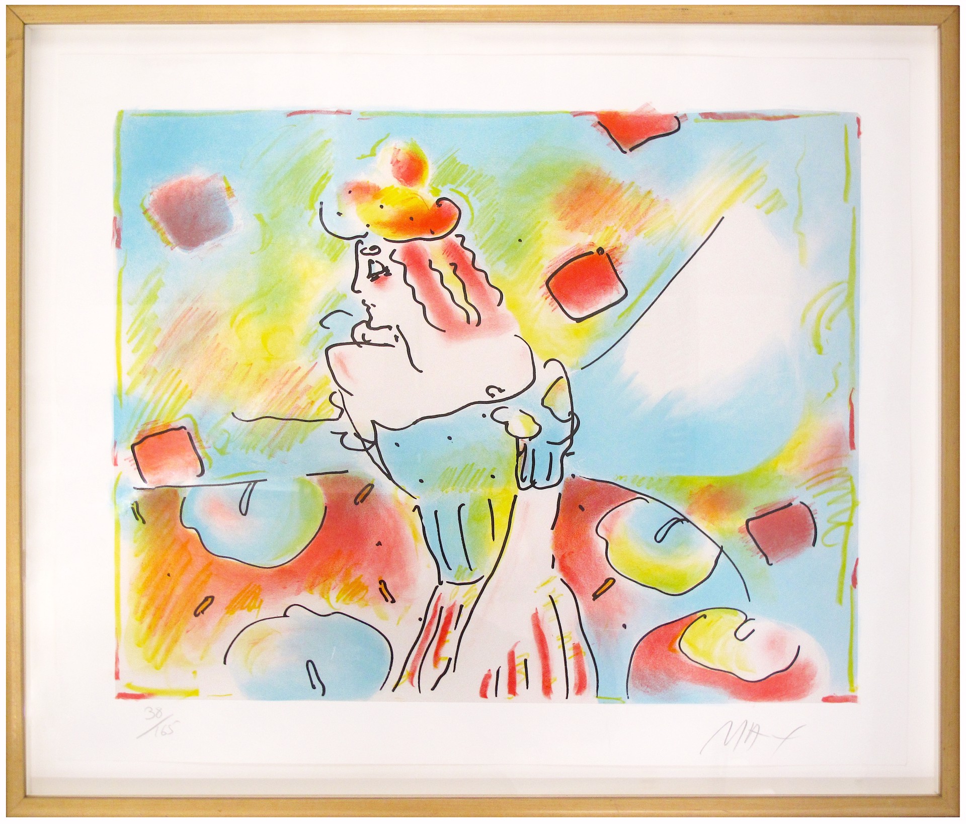 Composition Red and Green by Peter Max