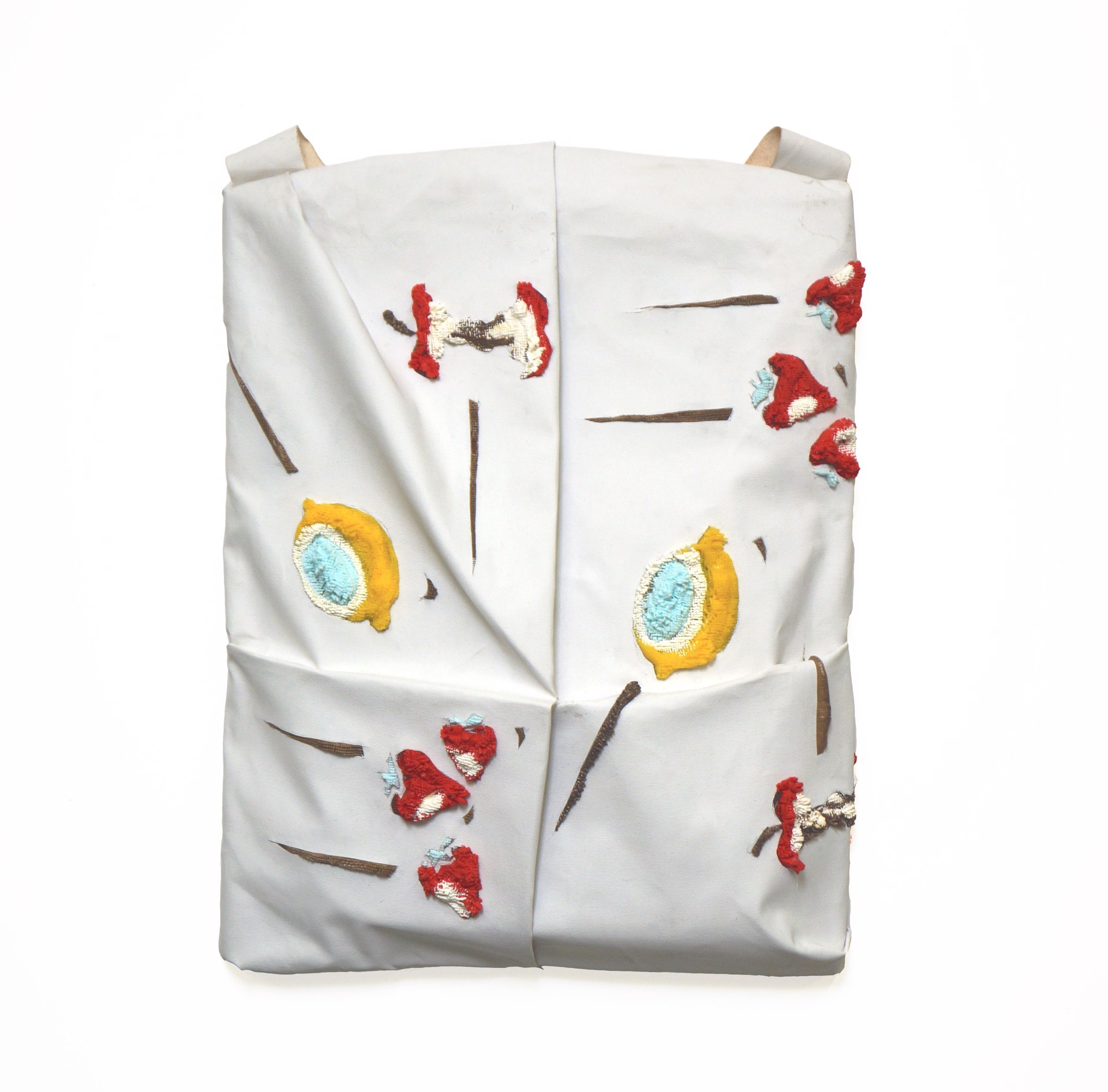 Quadrant Backpack with Rotting Strawberries by Eleanor Aldrich