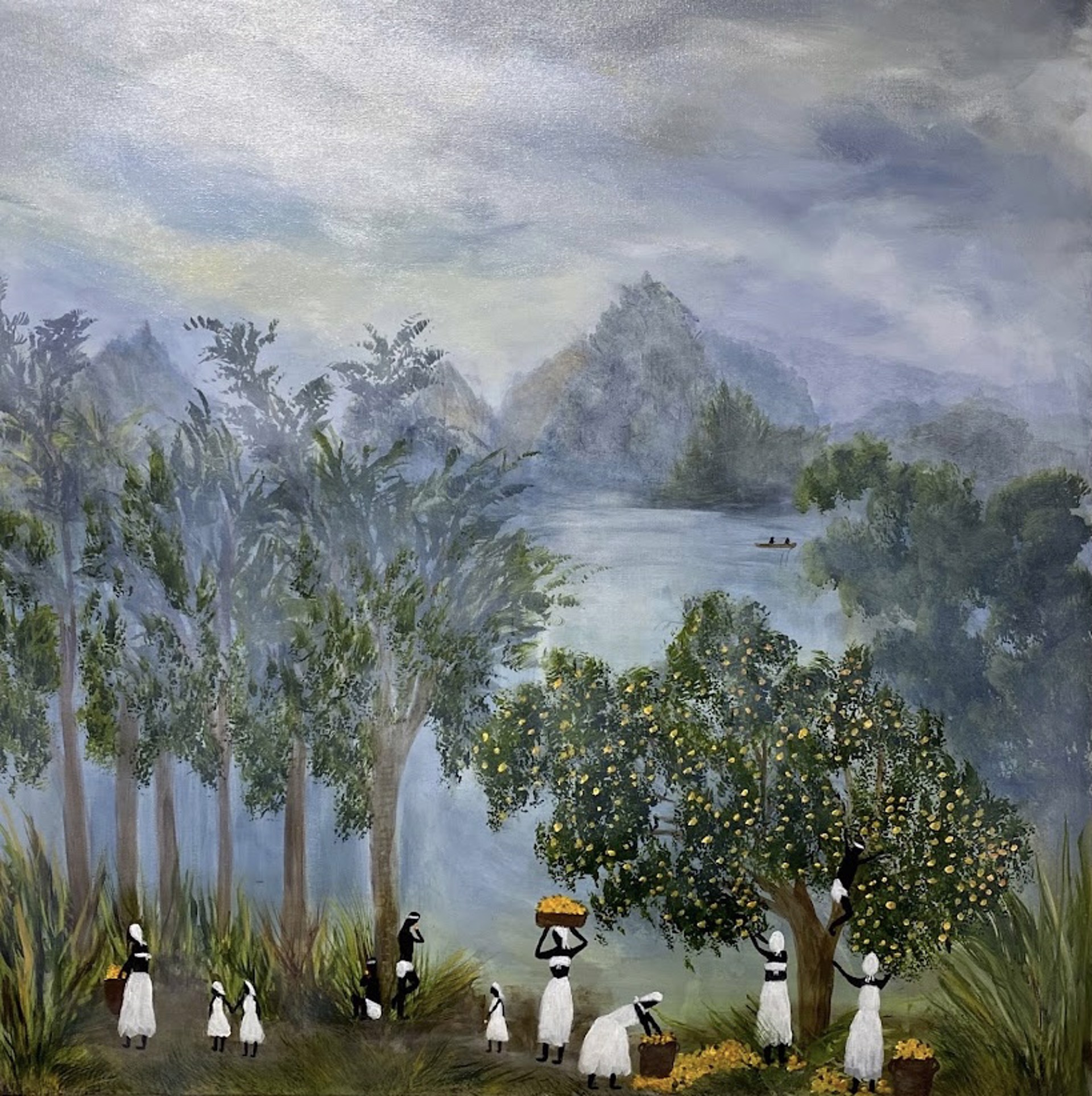 Gathering Oranges by Barbara Zagorski