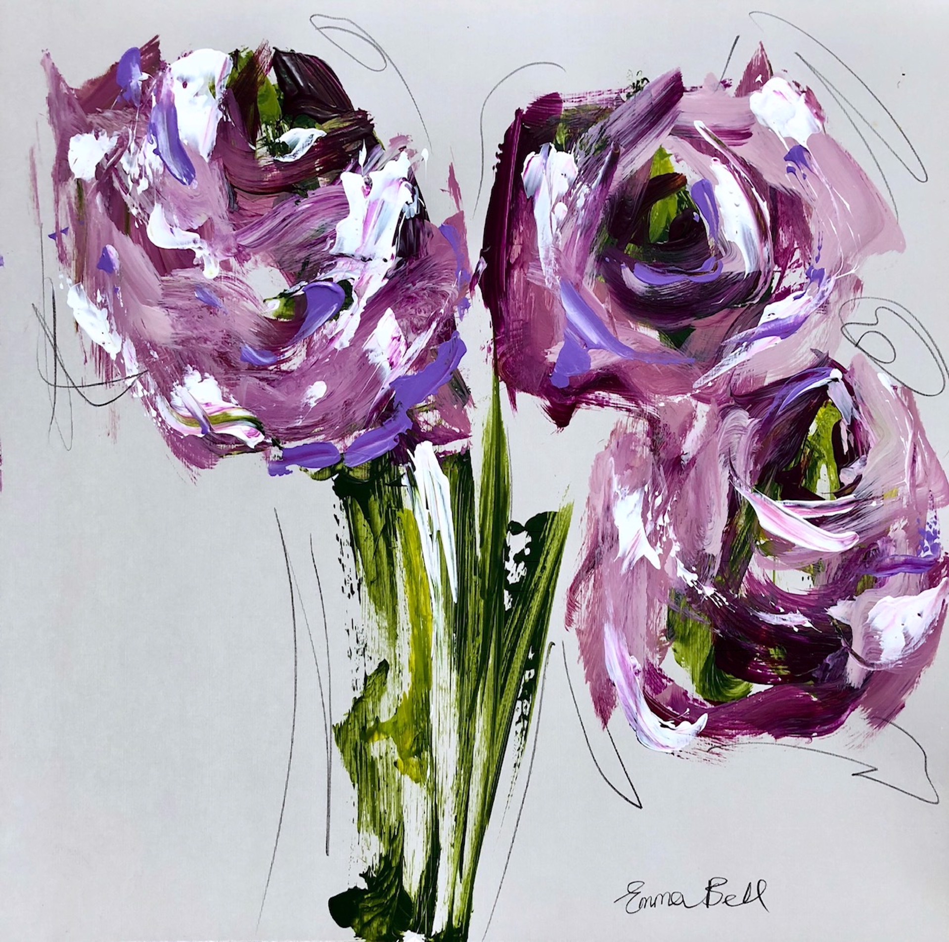 Lilac Roses II by Emma Bell