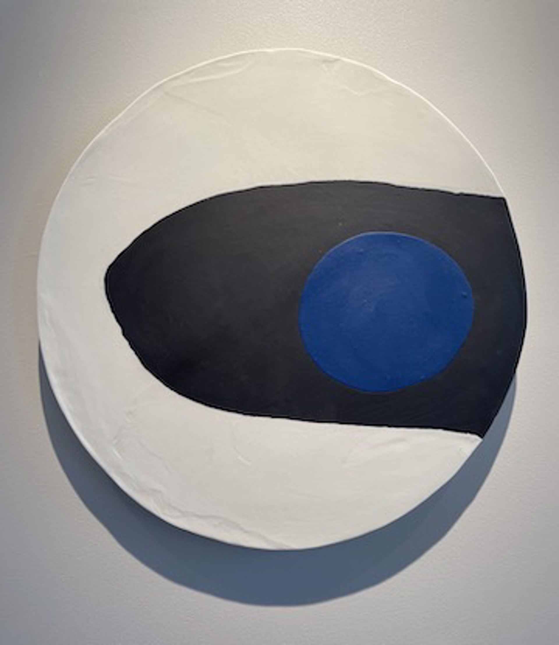 Black/Blue on White Ground by Jennifer Prichard