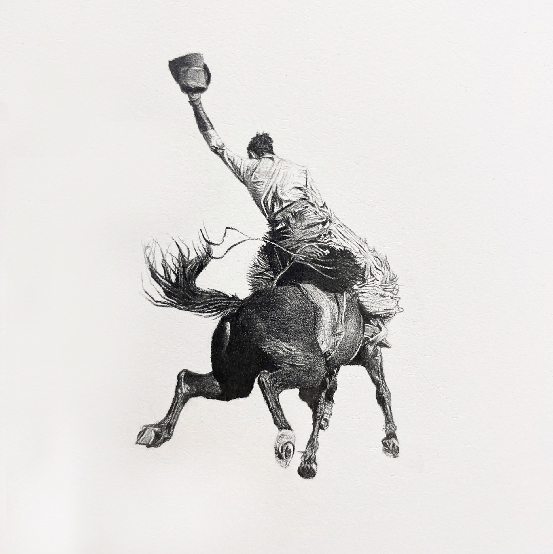 Untitled (bronc rider) 5731 by Clayton Porter