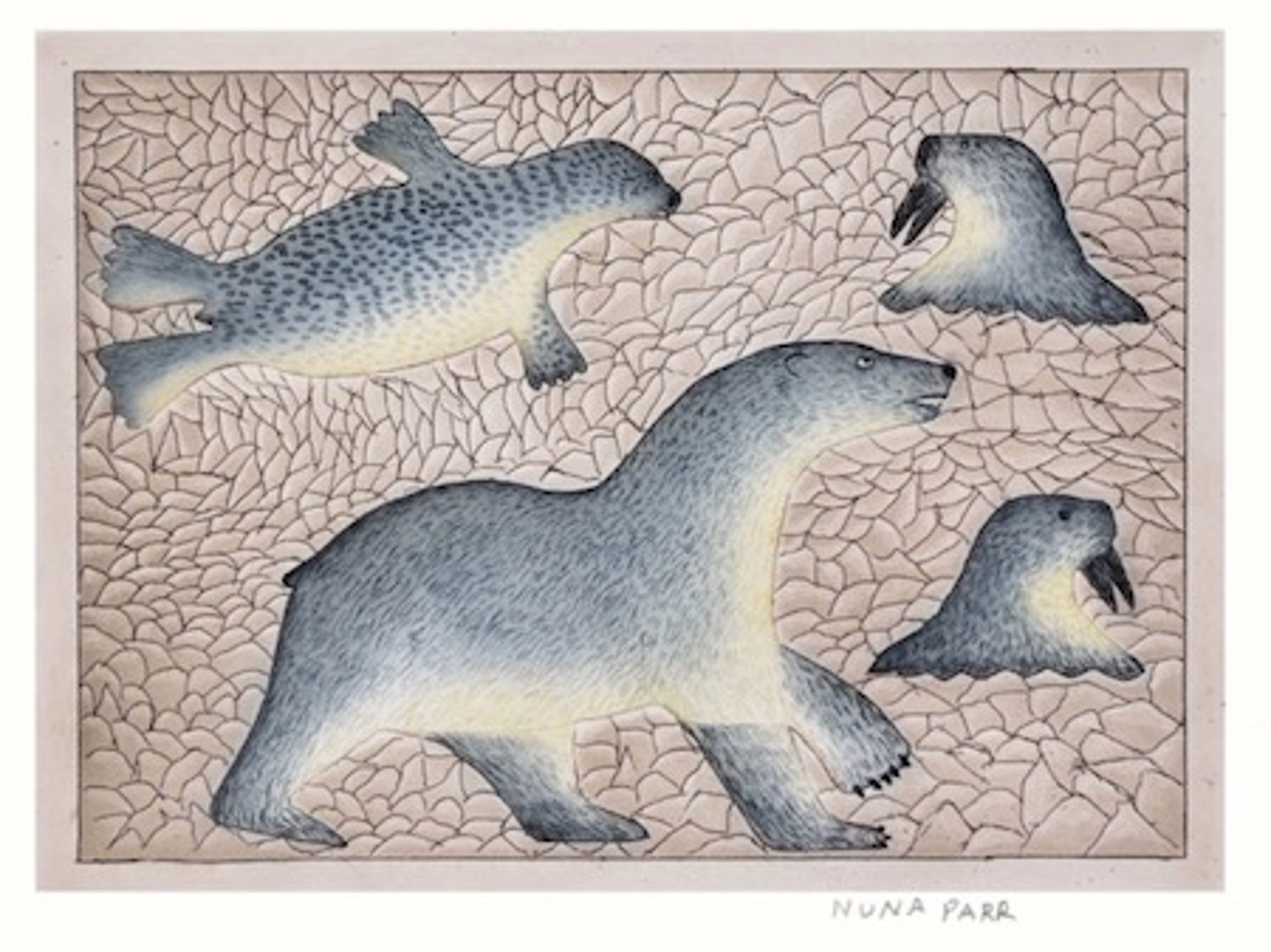 Inuit: Hunting Bear by Nuna Parr