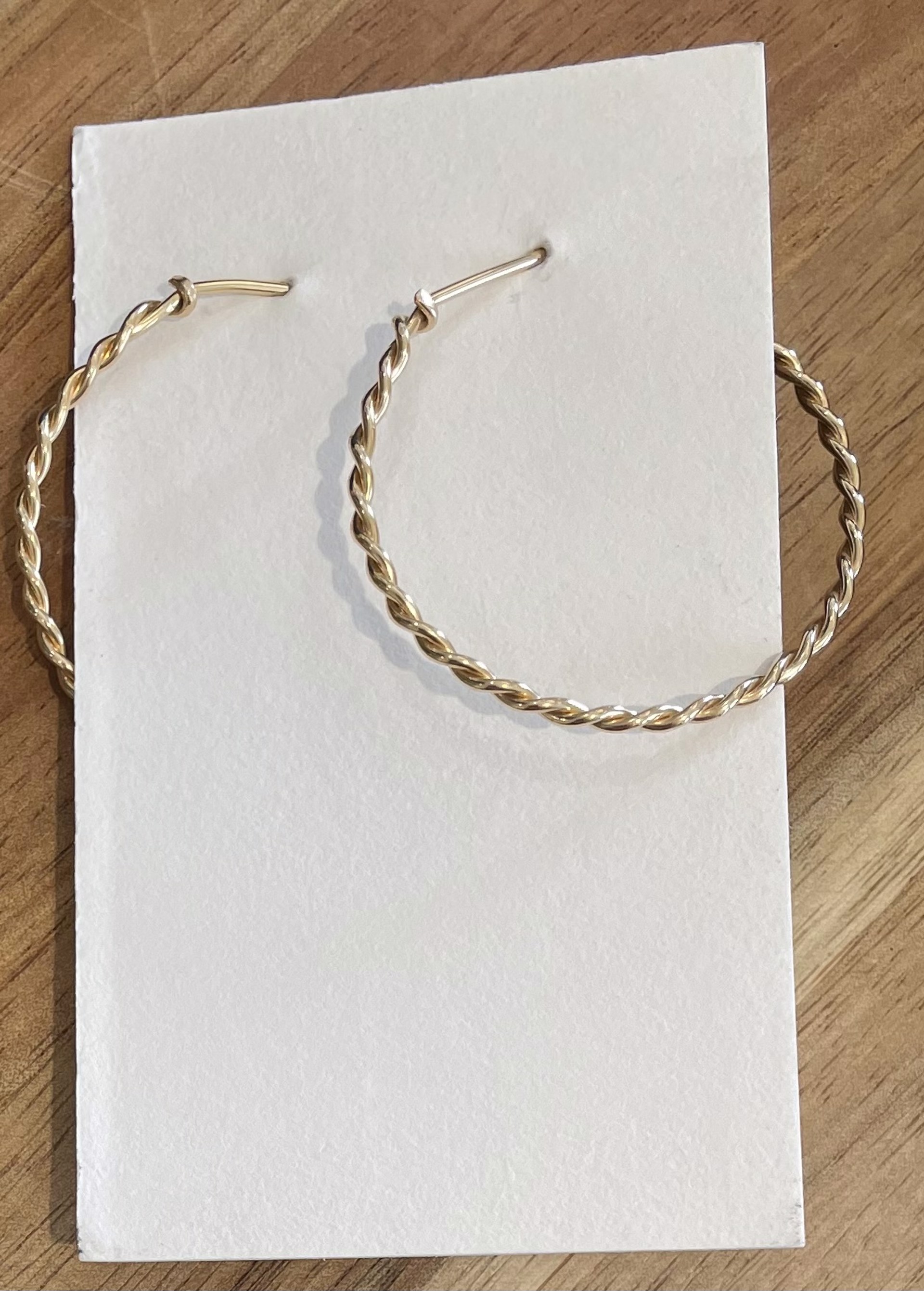 Gold Filled Hoop Earrings by Emelie Hebert