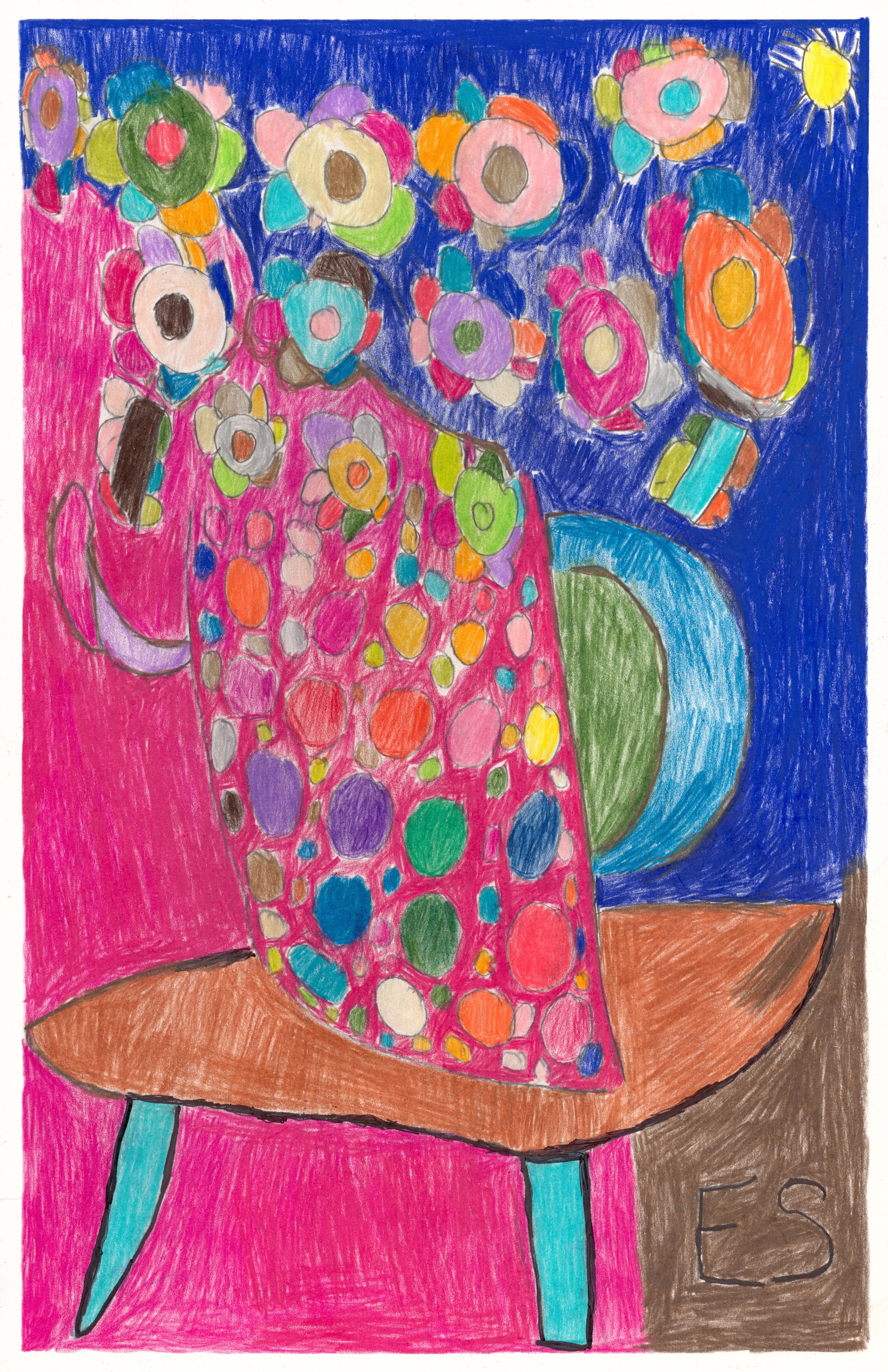 Vase of Spring Flowers by Eileen Schofield