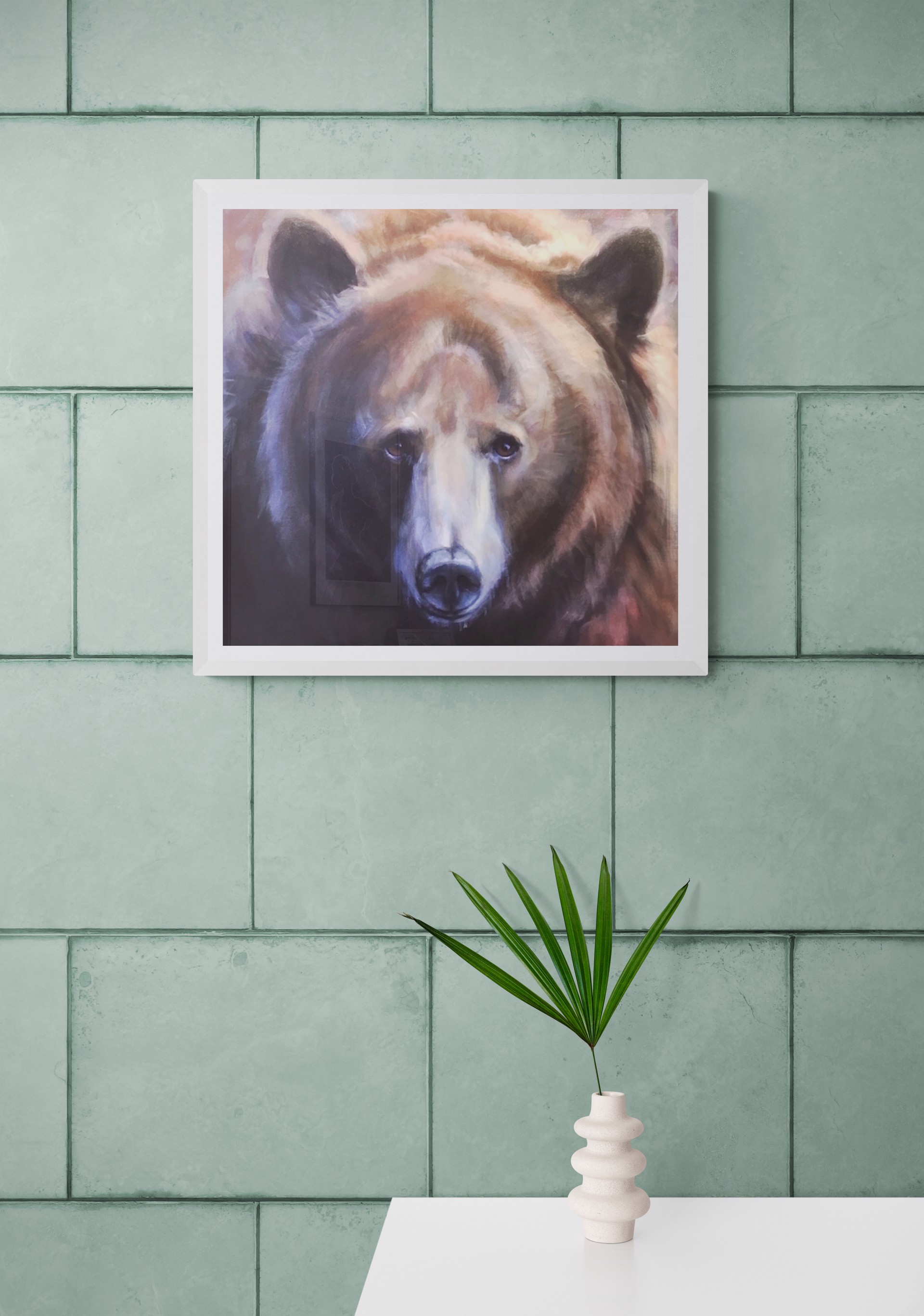 A Watchful Gaze - Cinnamon Bear by Sharon Smith | Mountain Galleries