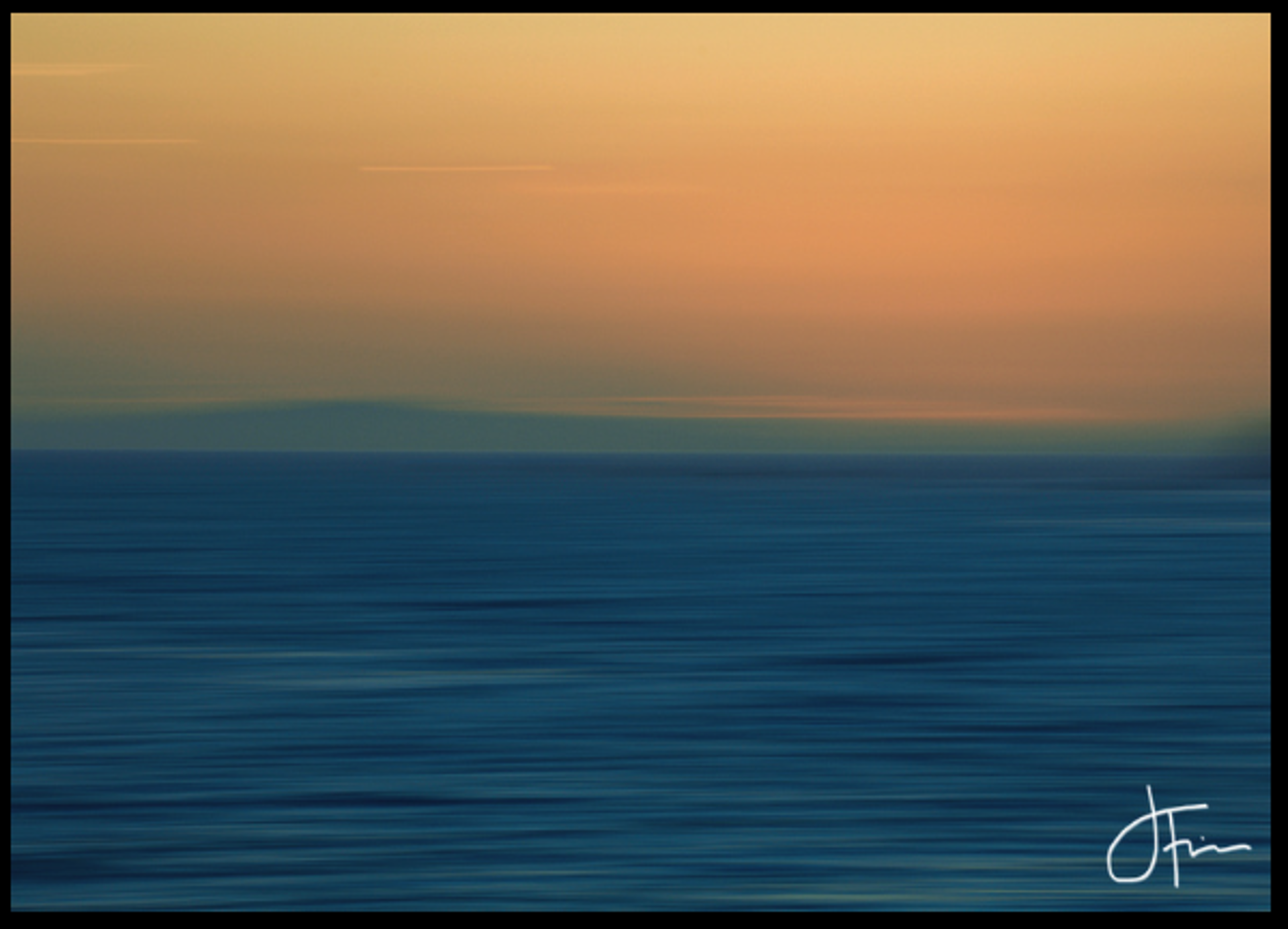 Land & Sea by Abstracts on Brushed Aluminum