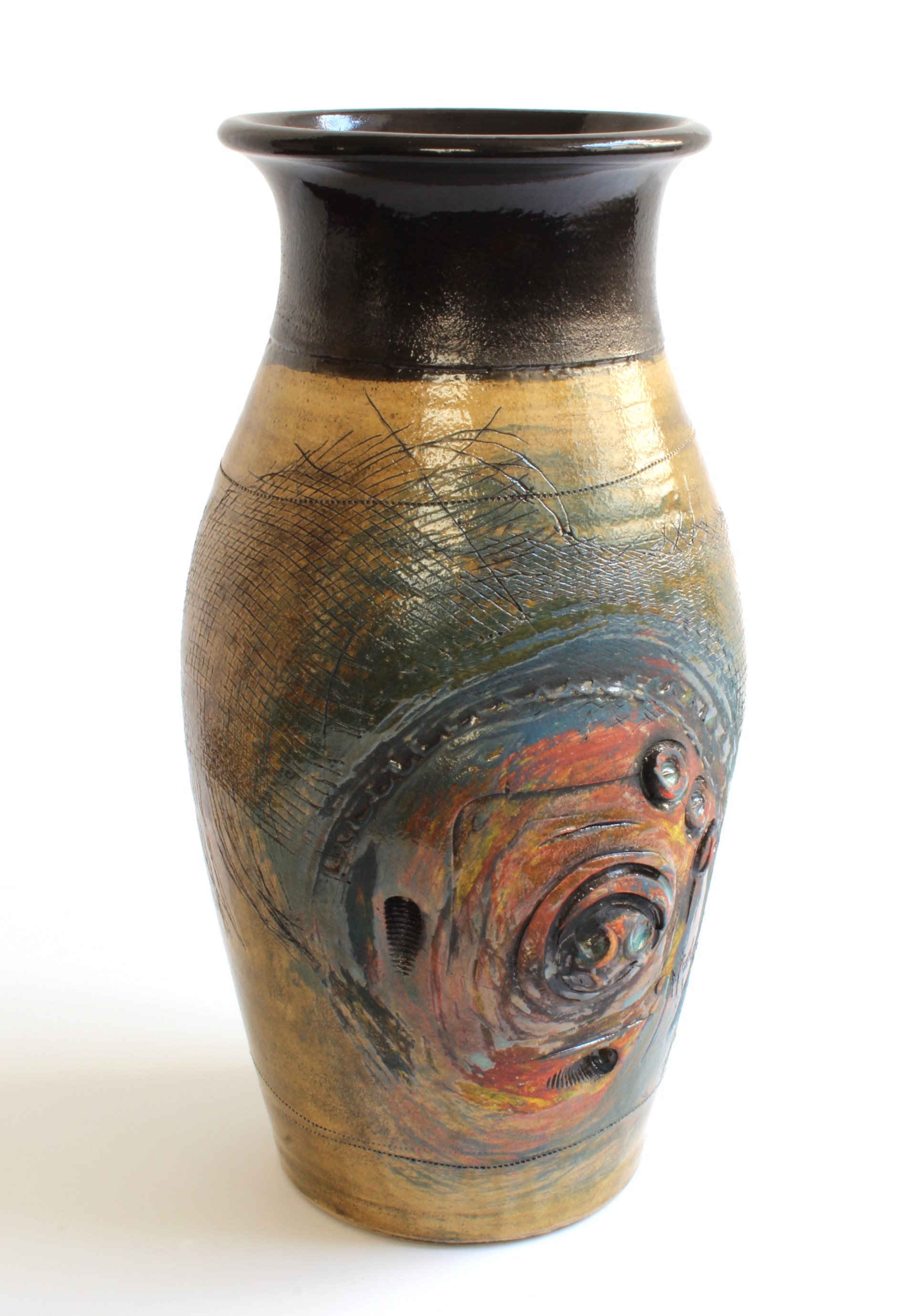 US Pipe & Foundry Series Textured Vase by Mary Lynn Portera