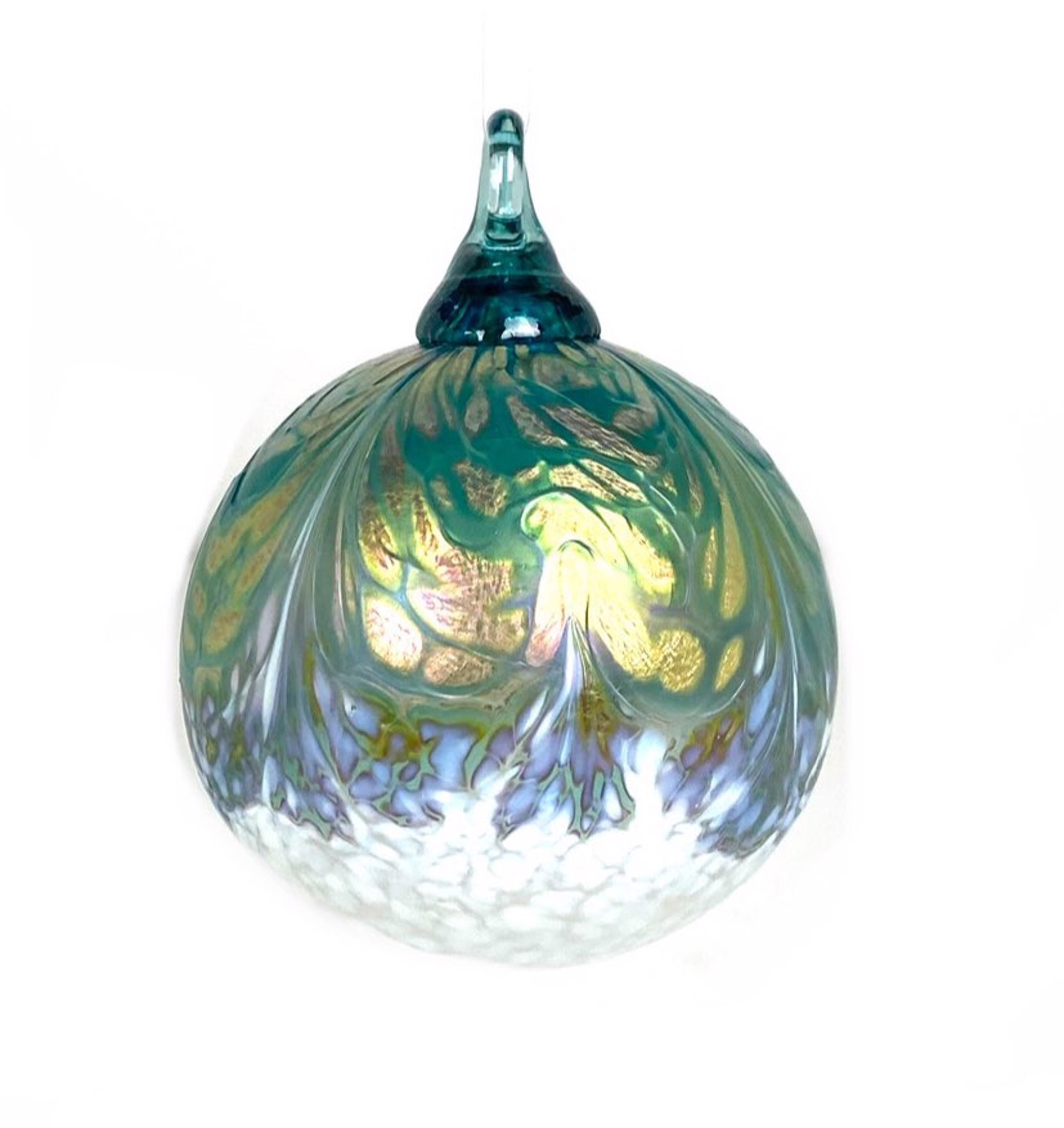 Alchemy Aqua Ornament by Furnace Glass
