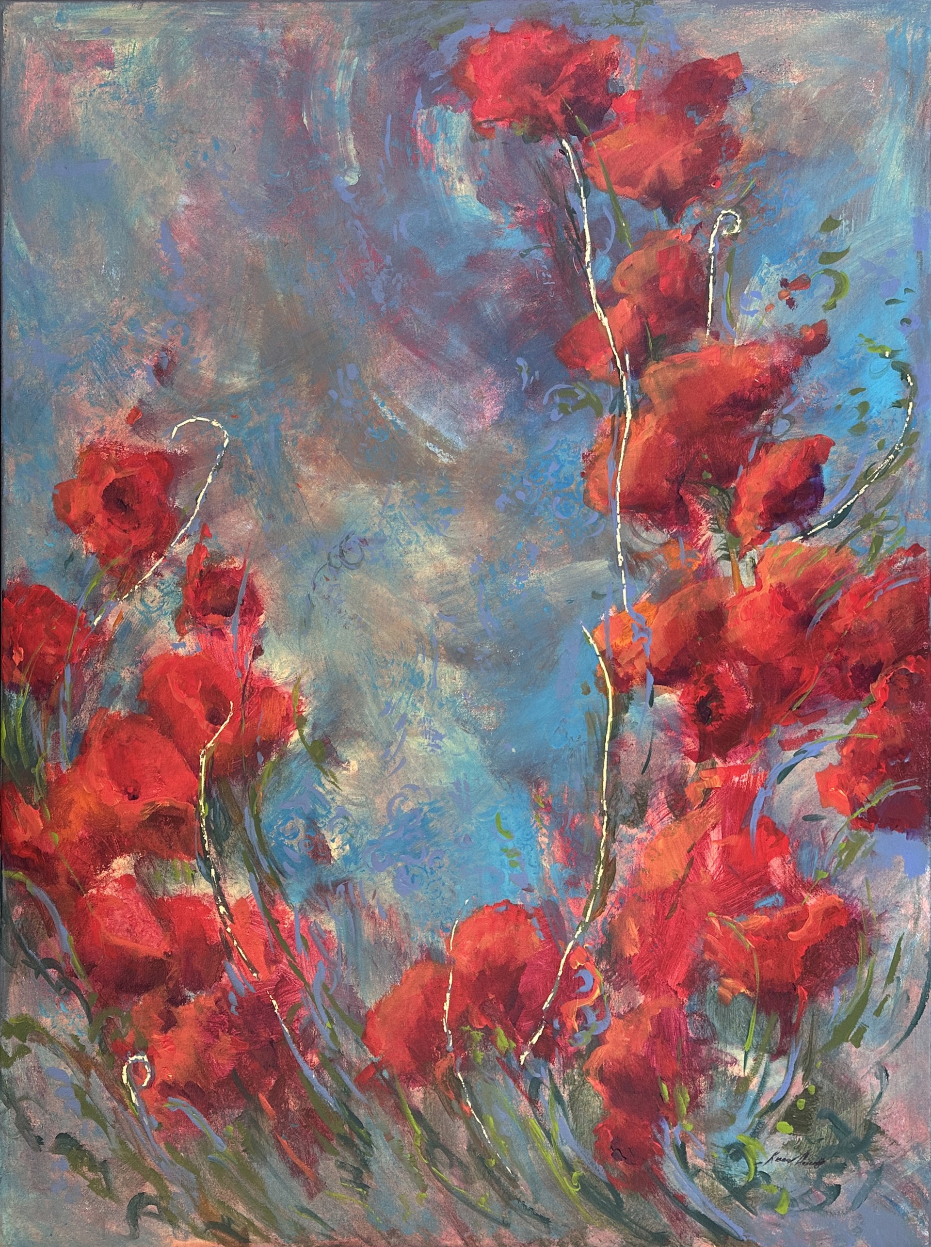 Coming Home (Italian Poppies) by Karen Hewitt Hagan