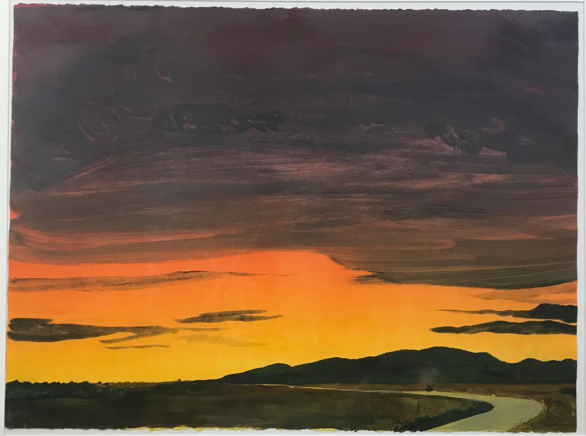 Sunset Highway 1/1 by John Hogan