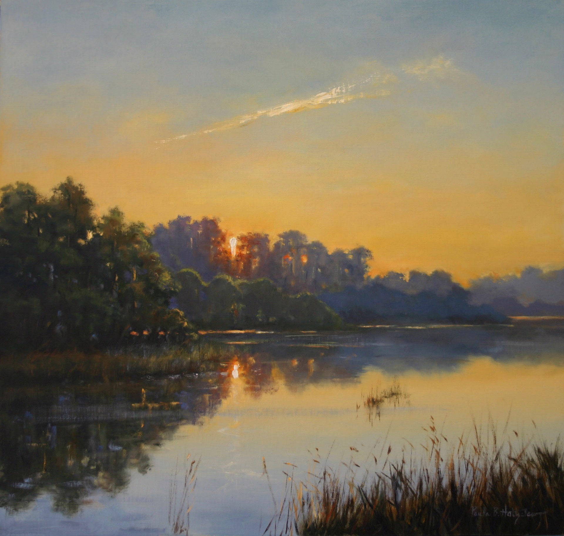 Paula B. Holtzclaw "In the Stillness" by Oil Painters of America