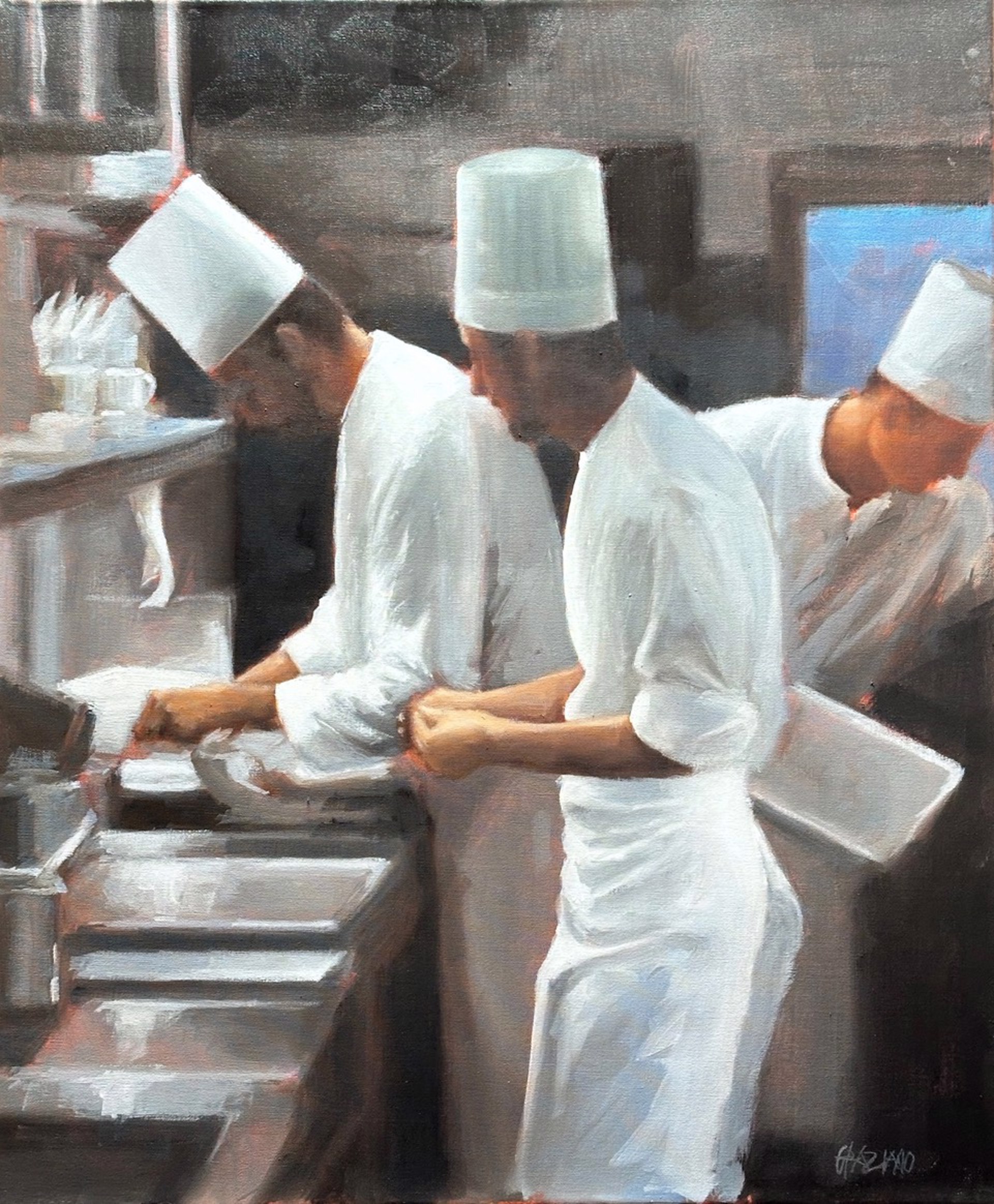 Three Chefs by Dan Graziano
