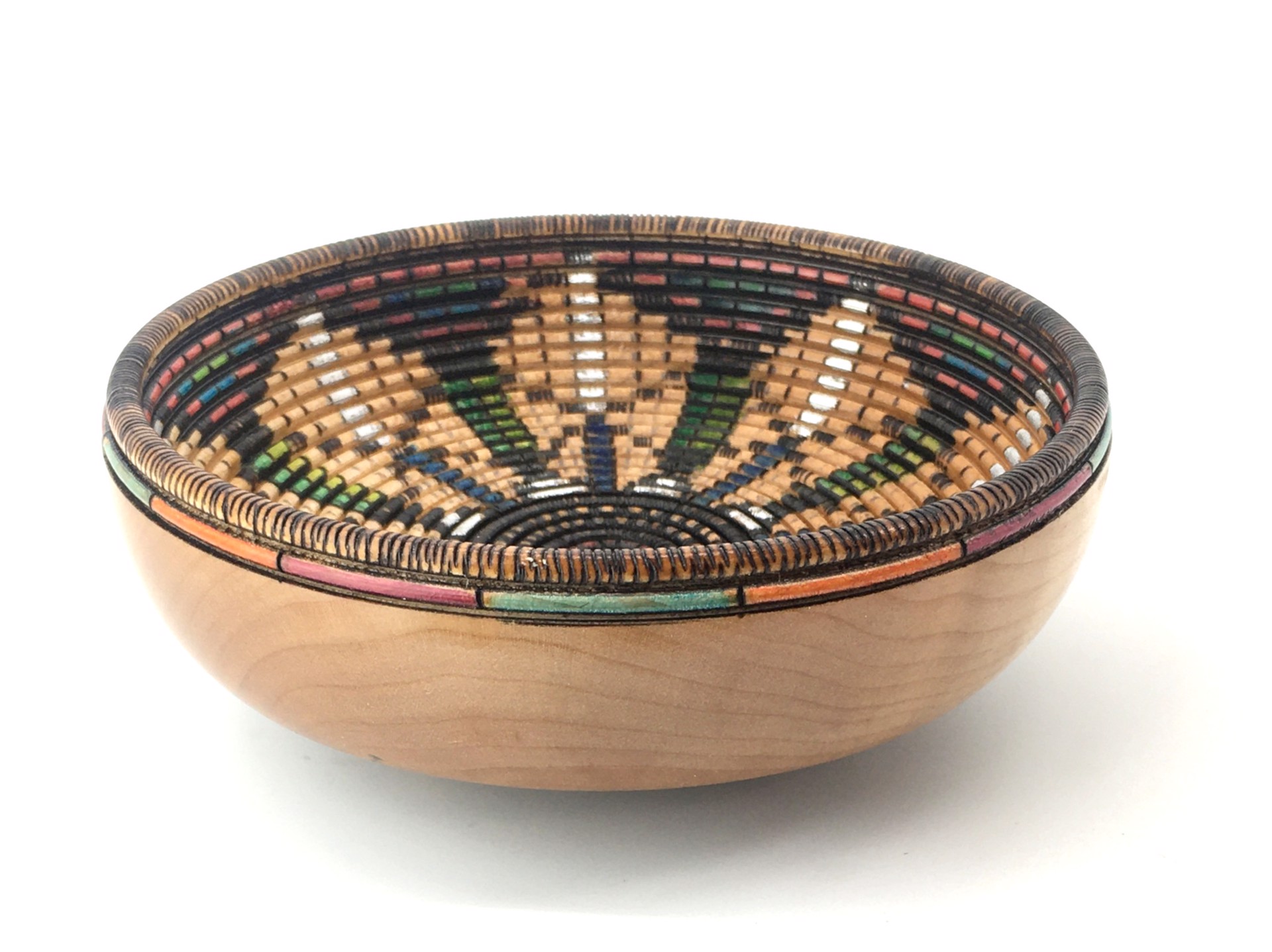 Brown Green Footed Bowl by Keoni