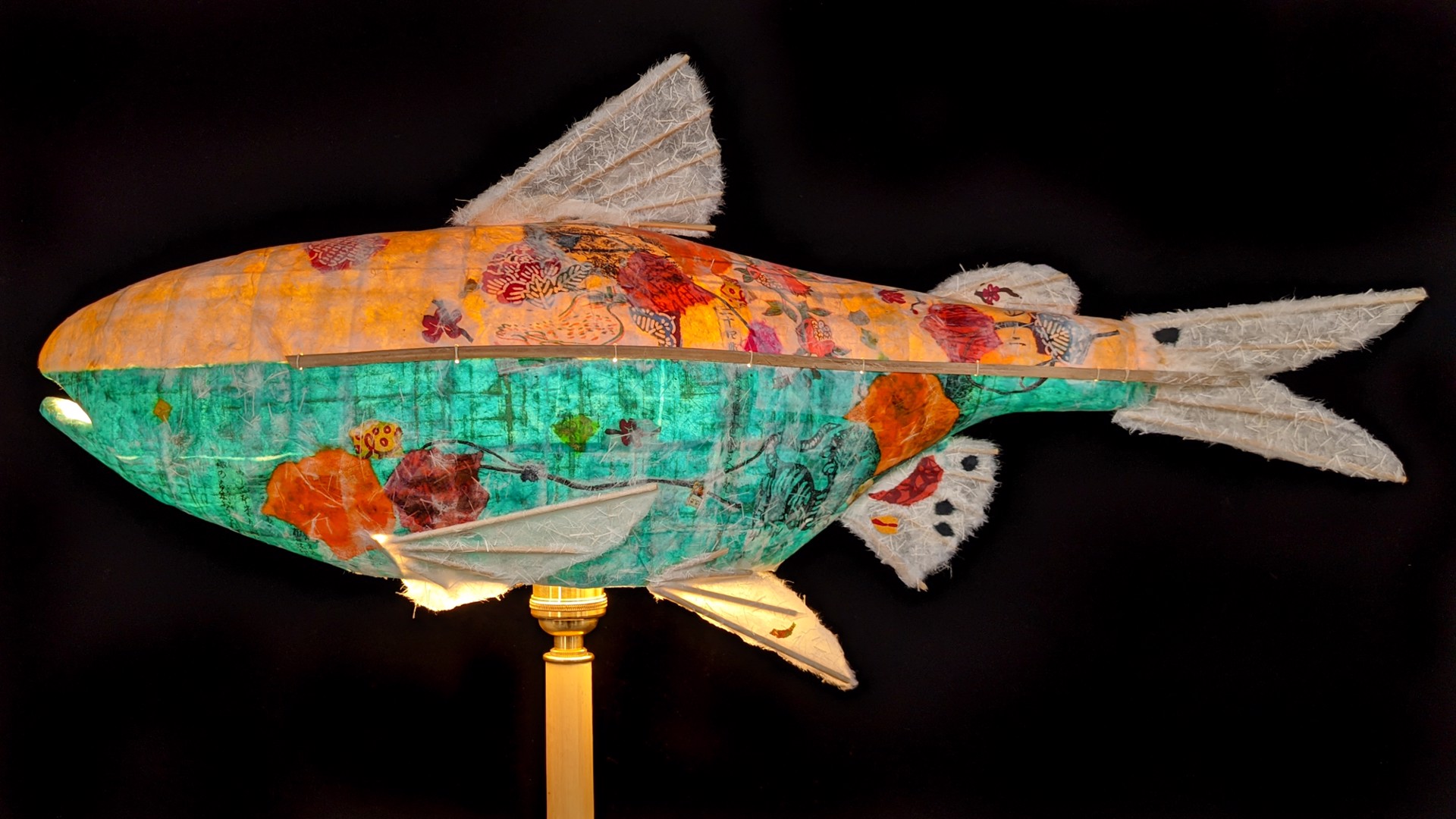 Morning Turquoise Salmon by Elaine Hanowell