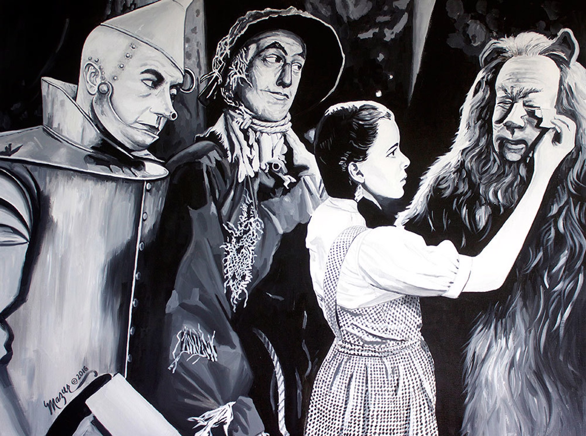 Courage The Wizard of Oz by Ruby Mazur