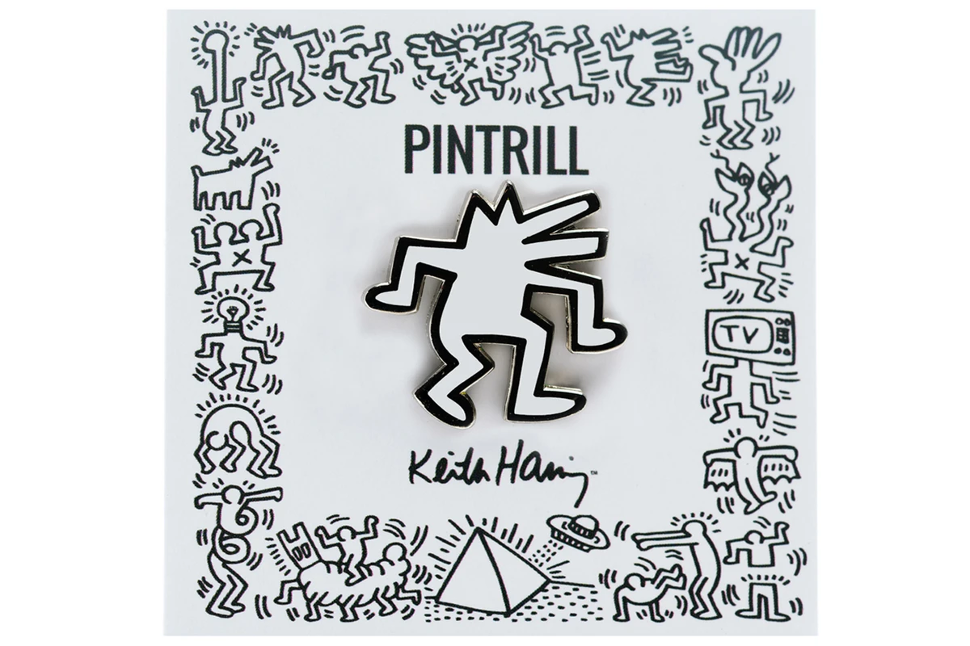 Keith Haring - Dancing Dog Pin by Keith Haring
