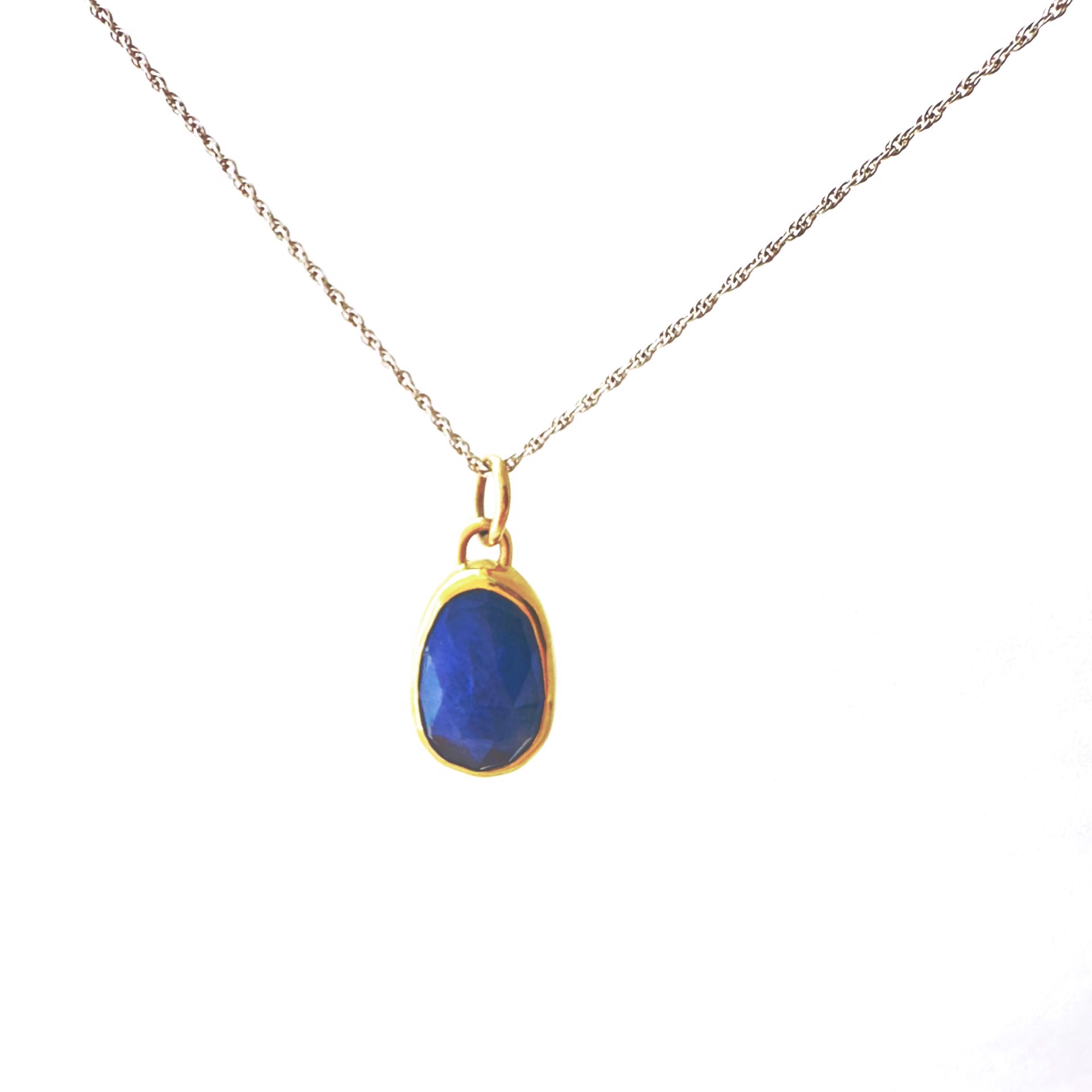 Sapphire Necklace Blue by Sara Thompson