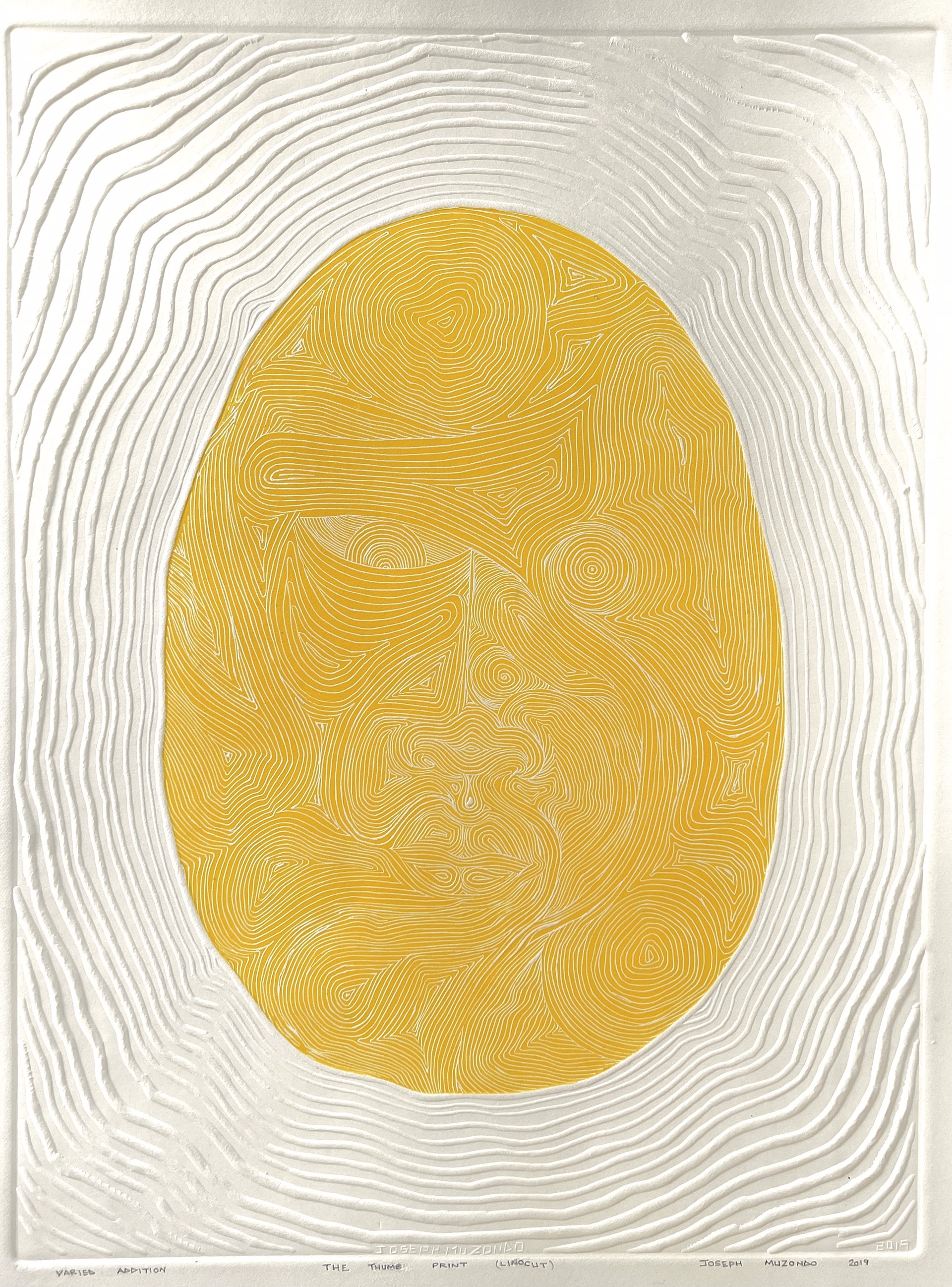 The Thumb Print (Yellow, Varied Edition) by Joseph Muzondo