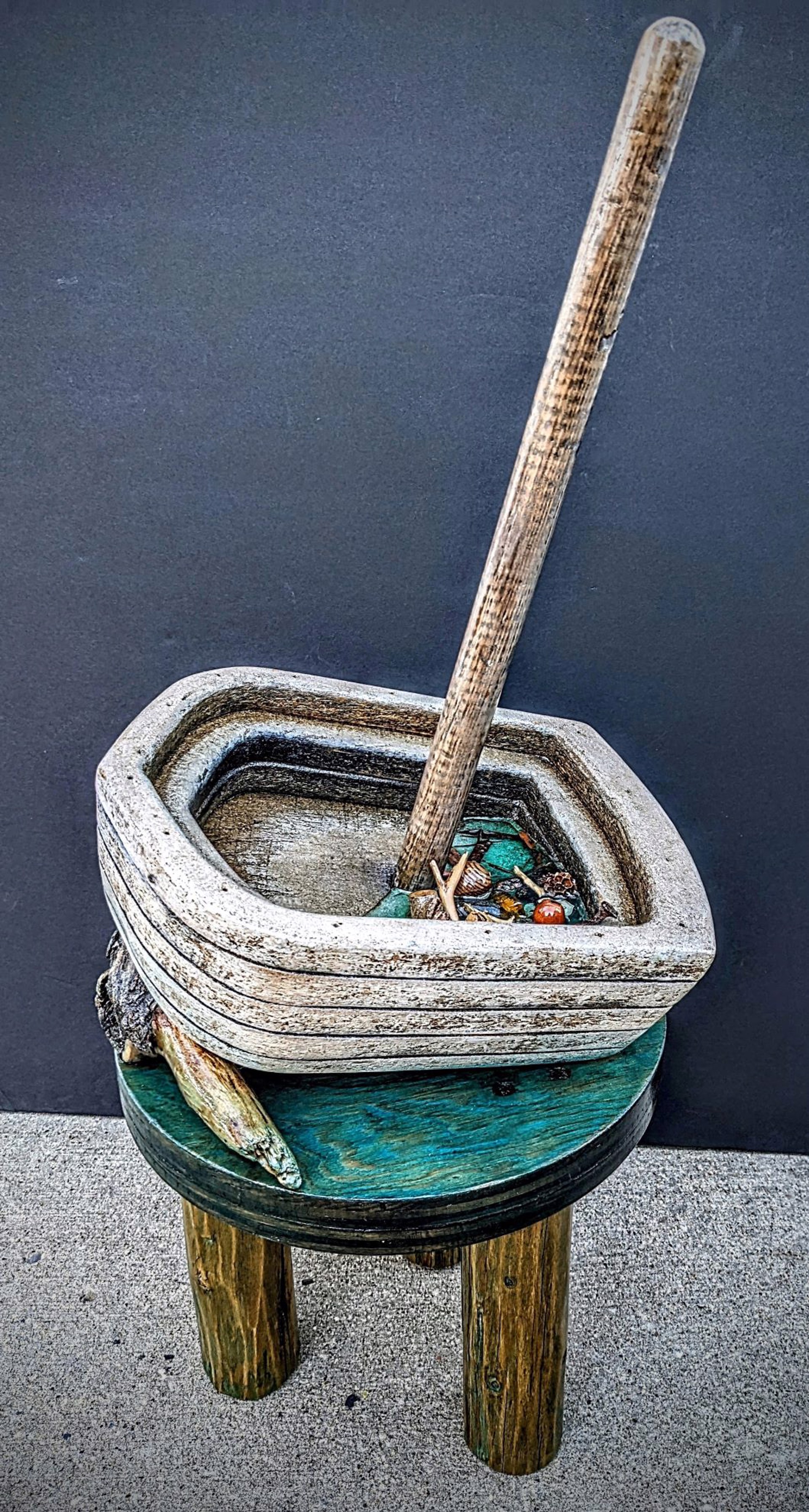 Little Boat Wreck Sculpture by Dean Habegger