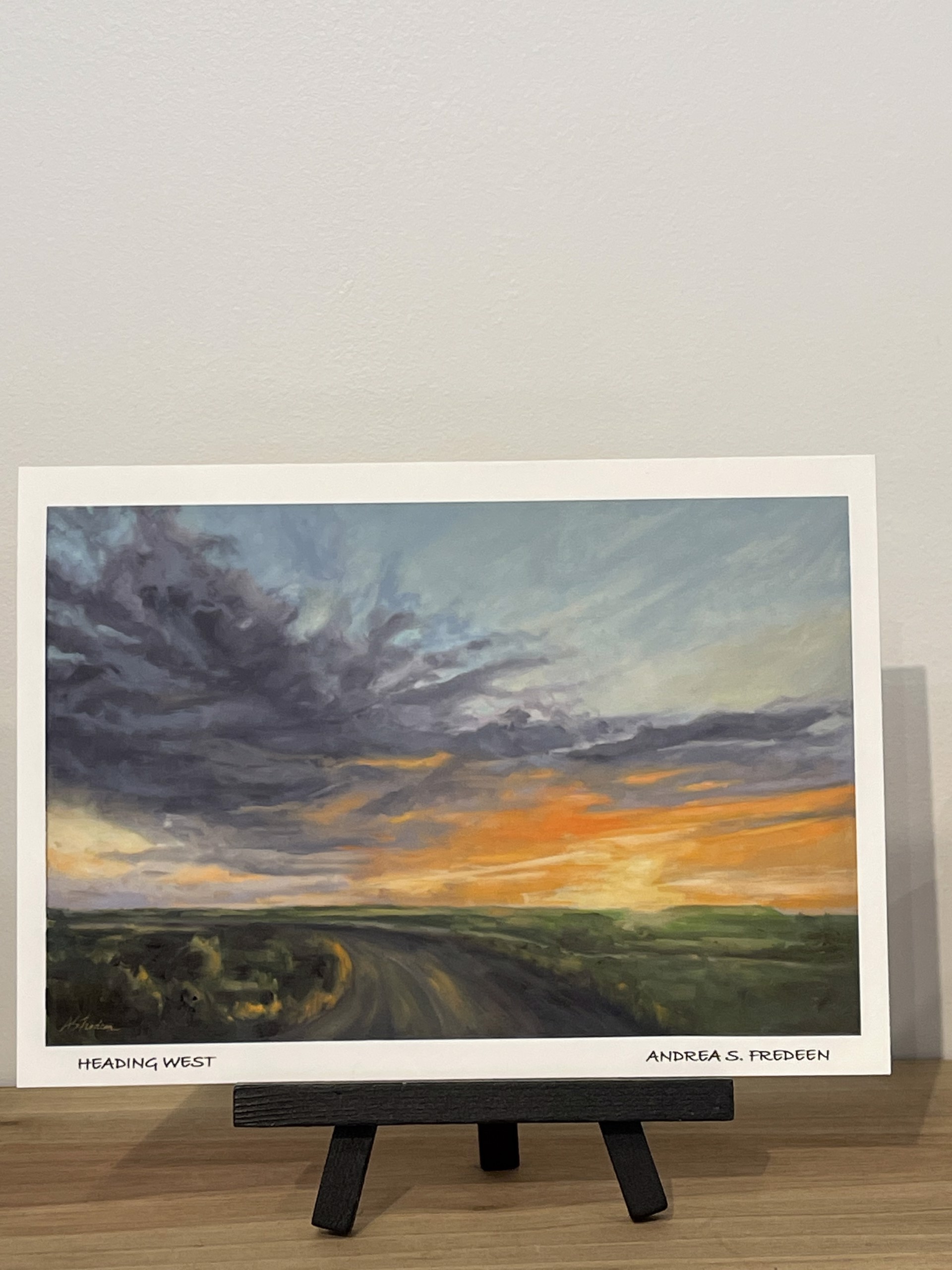 Heading West - Large Card by Andrea S. Fredeen