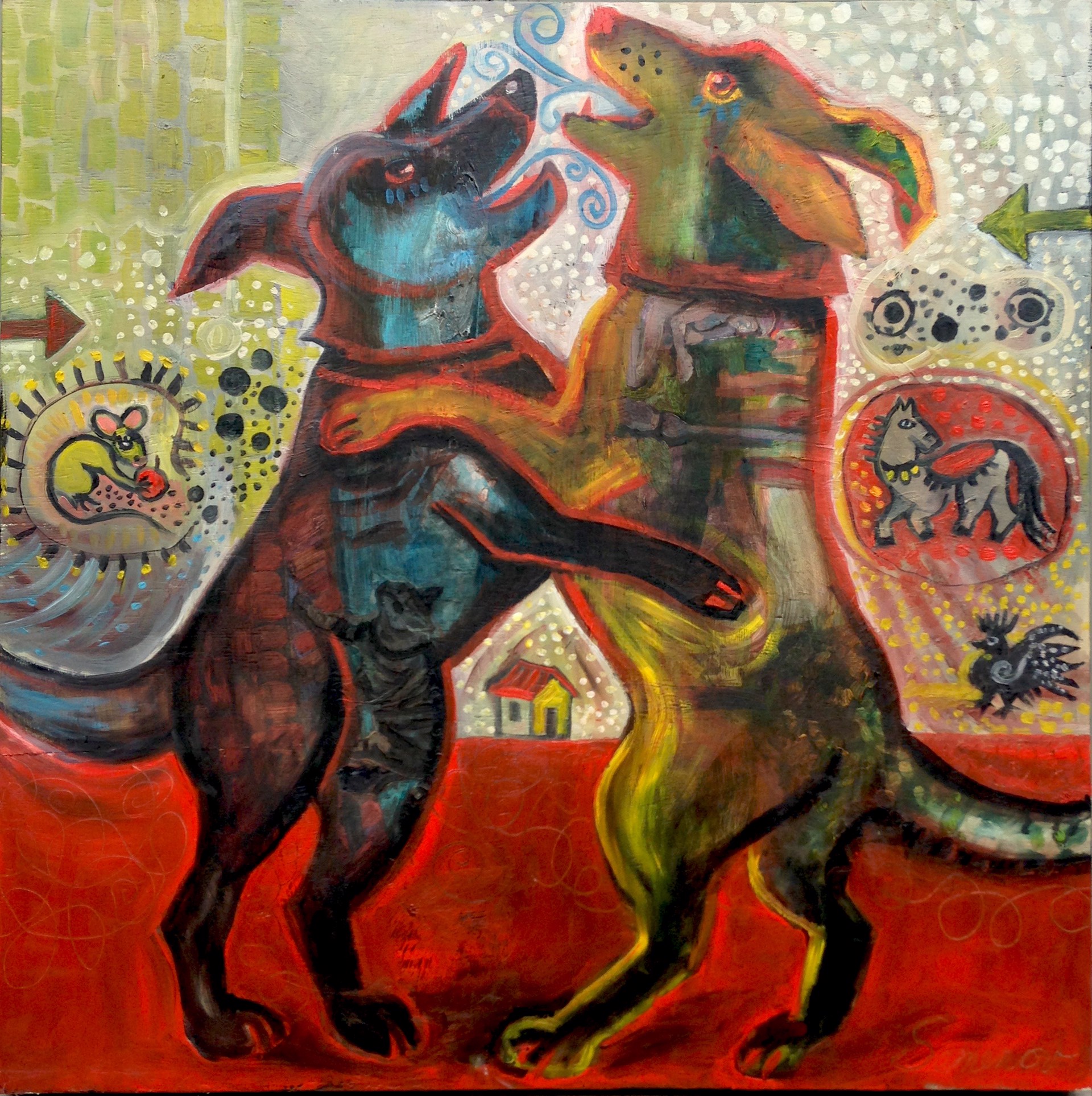 Dancing Dogs by Gena Semenov