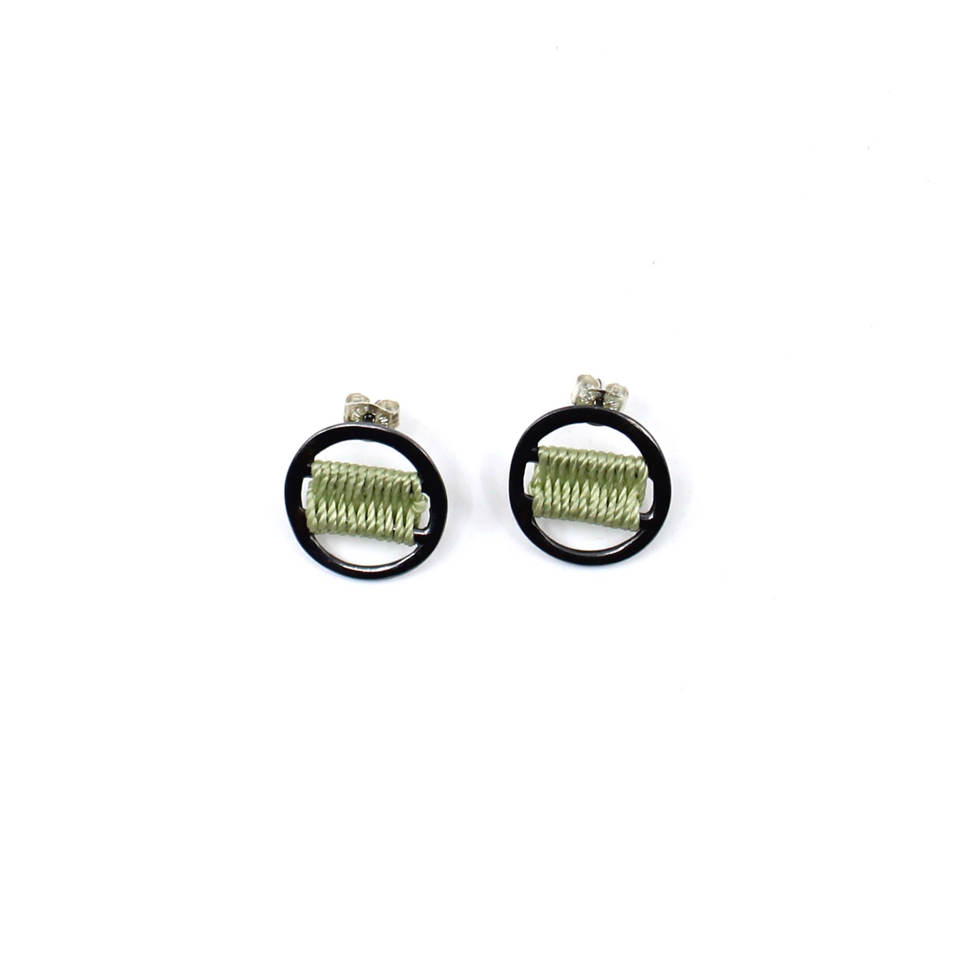 Woven Studs by Flag Mountain Jewelry