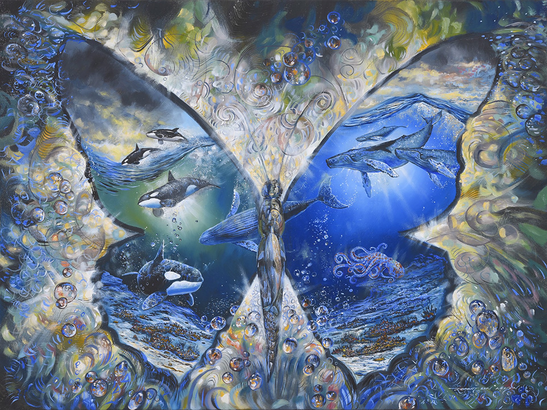 Two Worlds Papillon by Robert Lyn Nelson