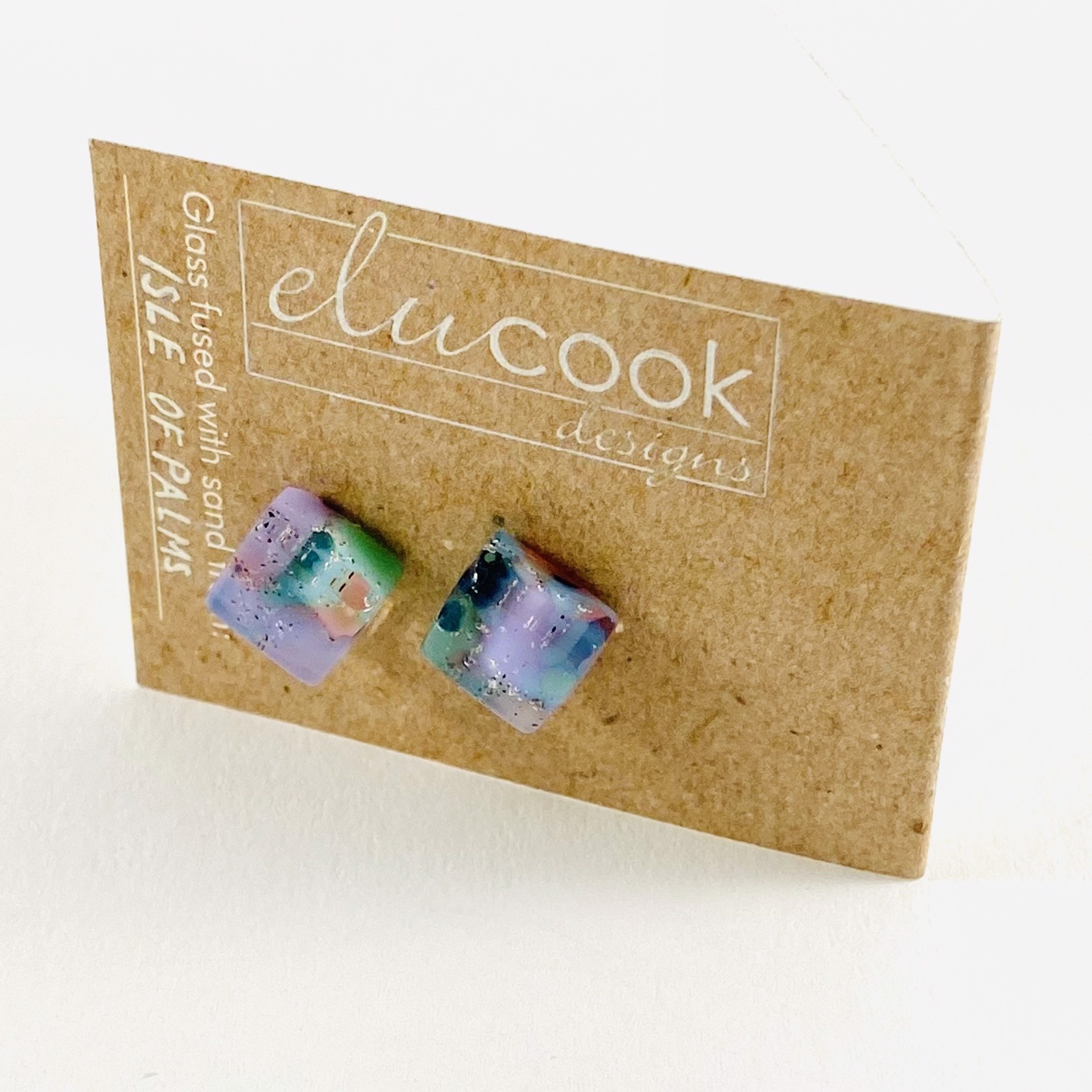 Button Earrings, 8g by Emily Cook