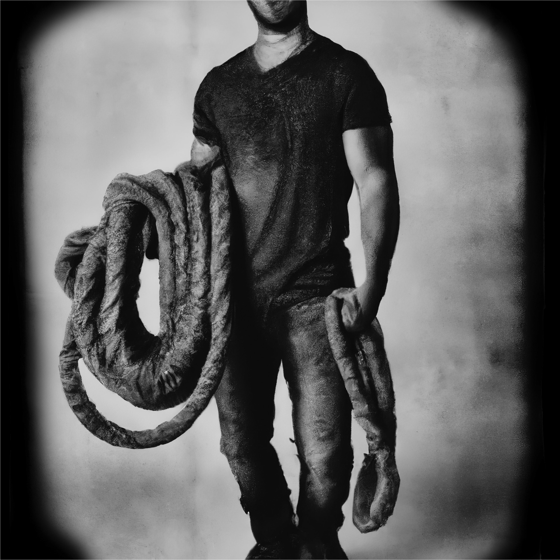 Man, Rope, Ready by Francis Olschafskie