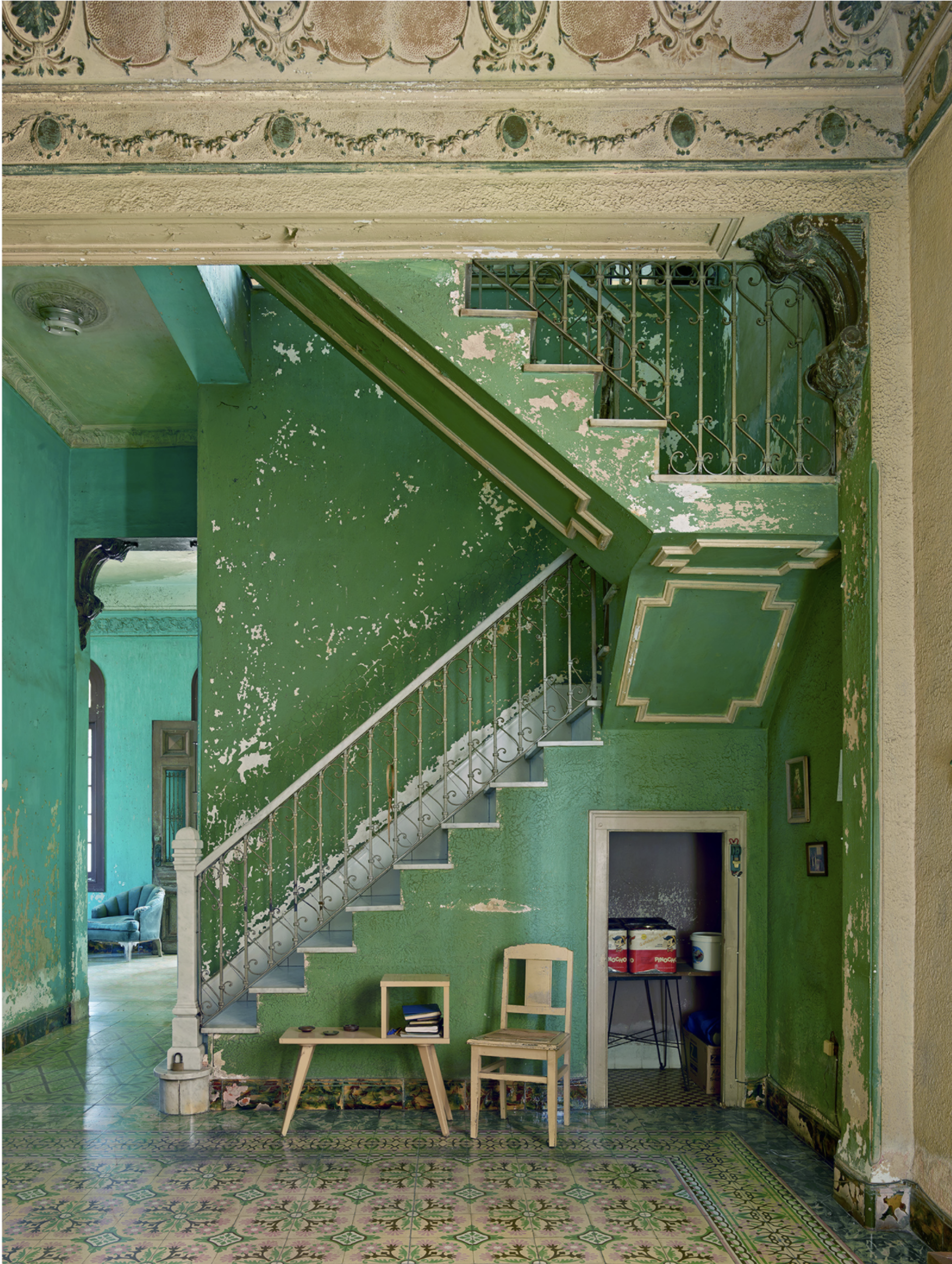 Green Stairwell, Havana by Michael Eastman