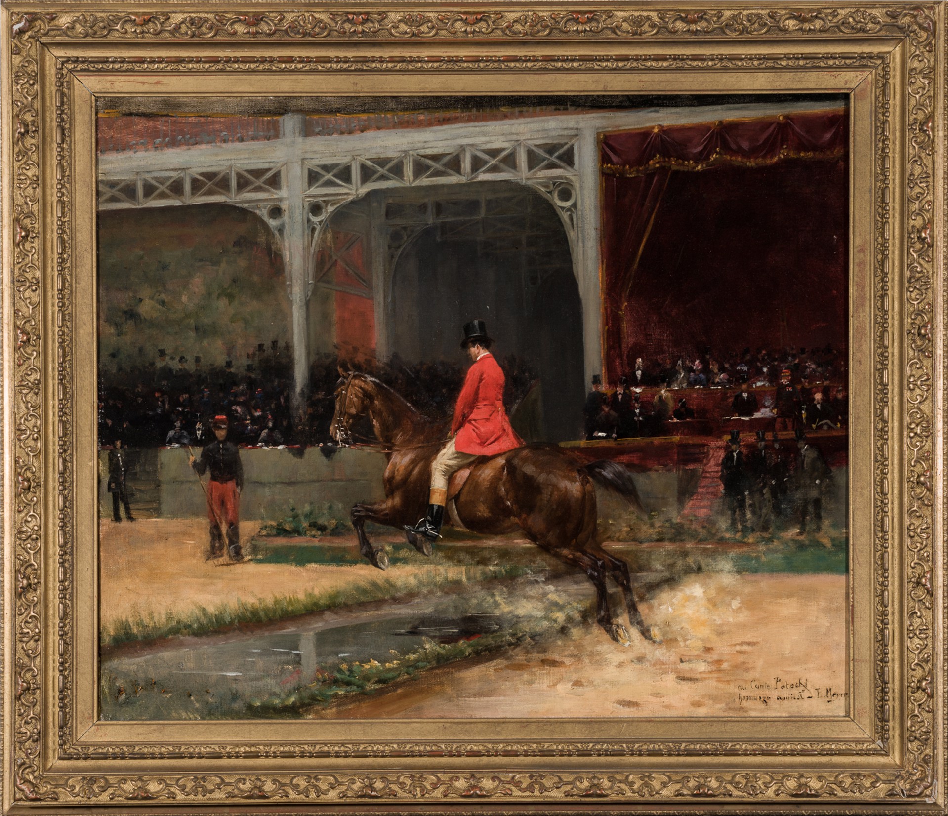 HIPPODROME IN PARIS COUNT POTOCK by Emil Meyer