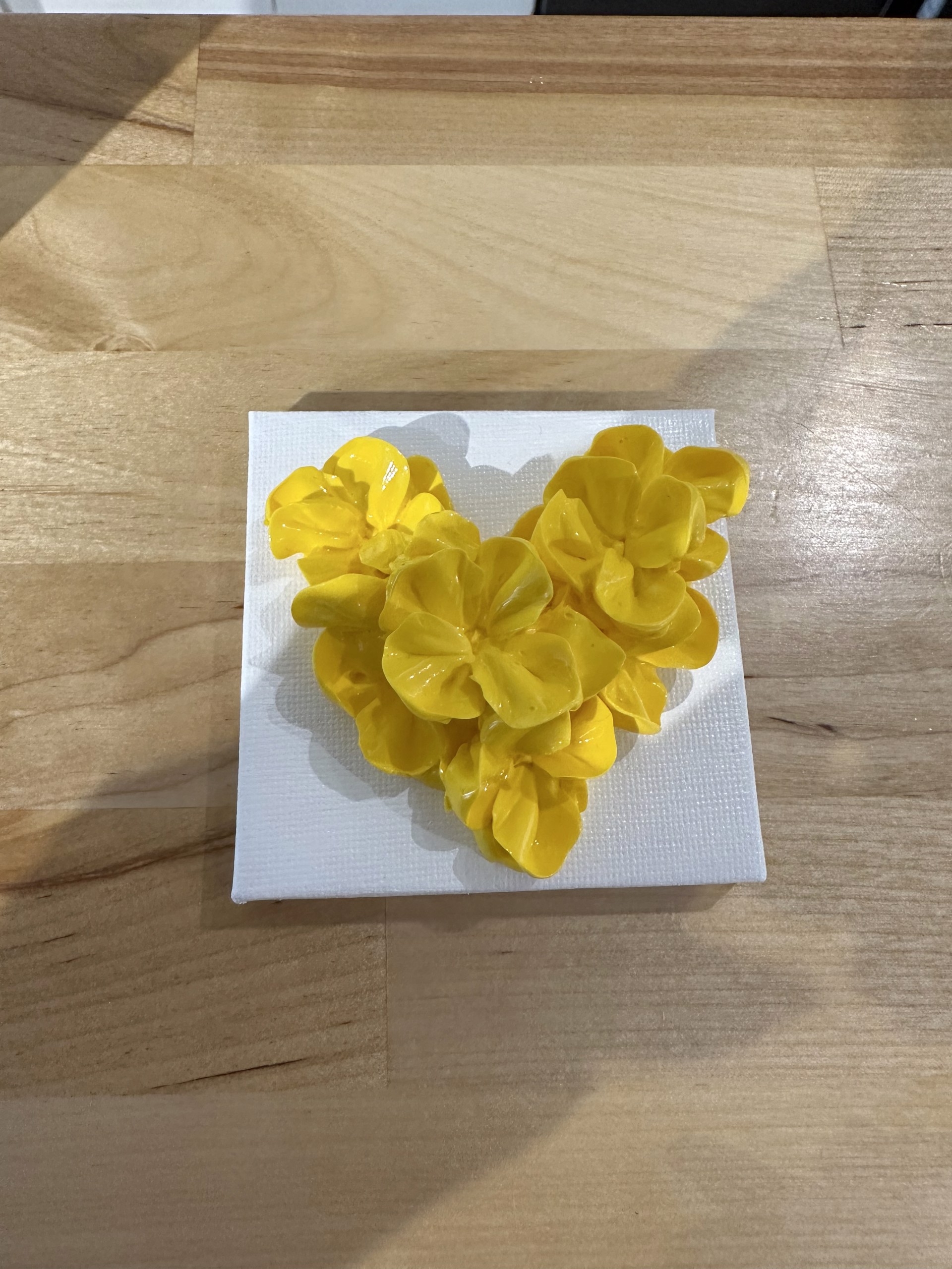 Heart - yellow by Christine Tonolini