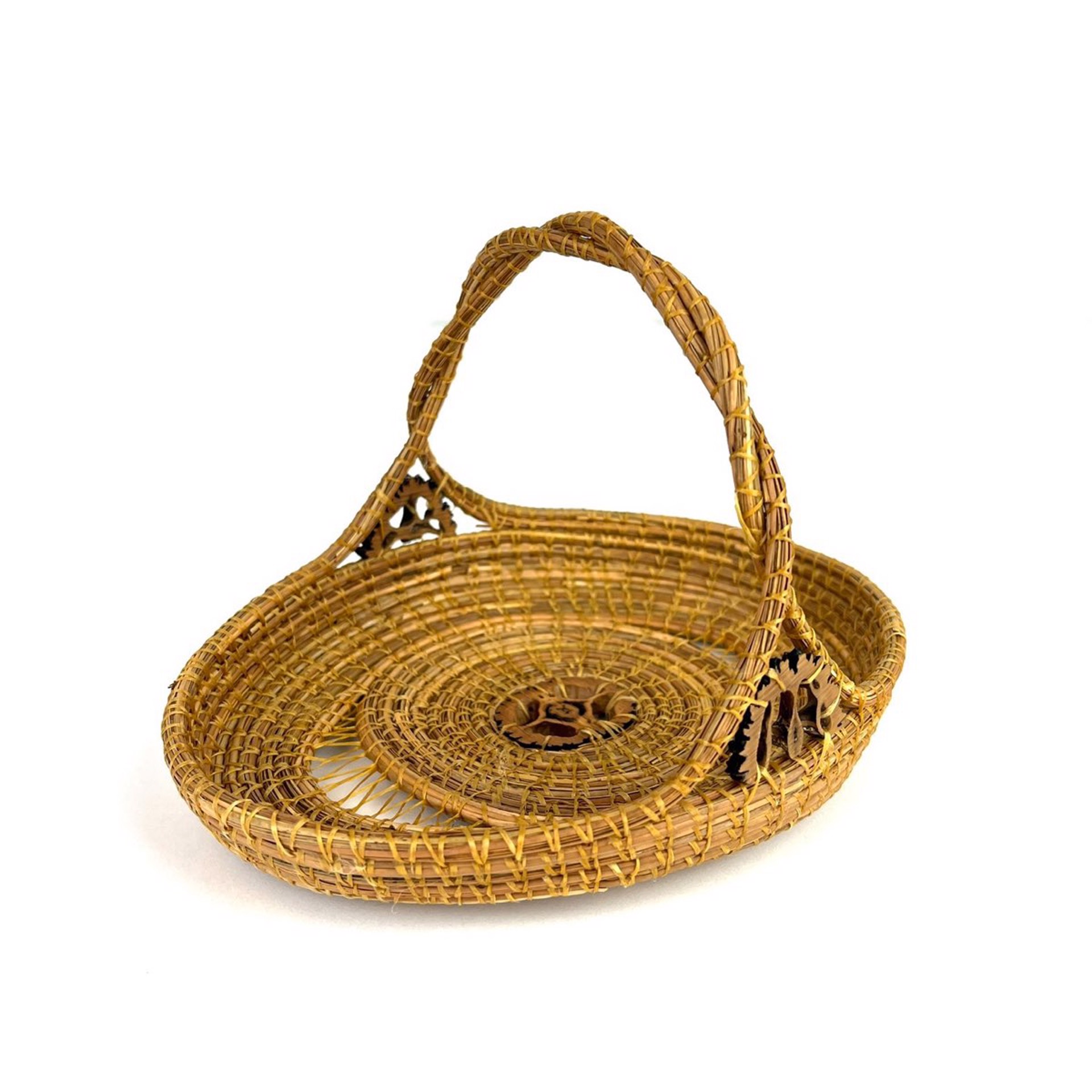 Oval Basket with Twisted Handle by Jacqueline Green