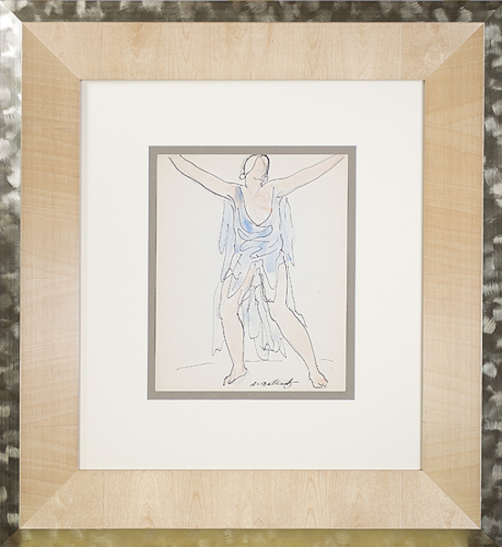 Isadora Duncan (Blue) by Abraham Walkowitz