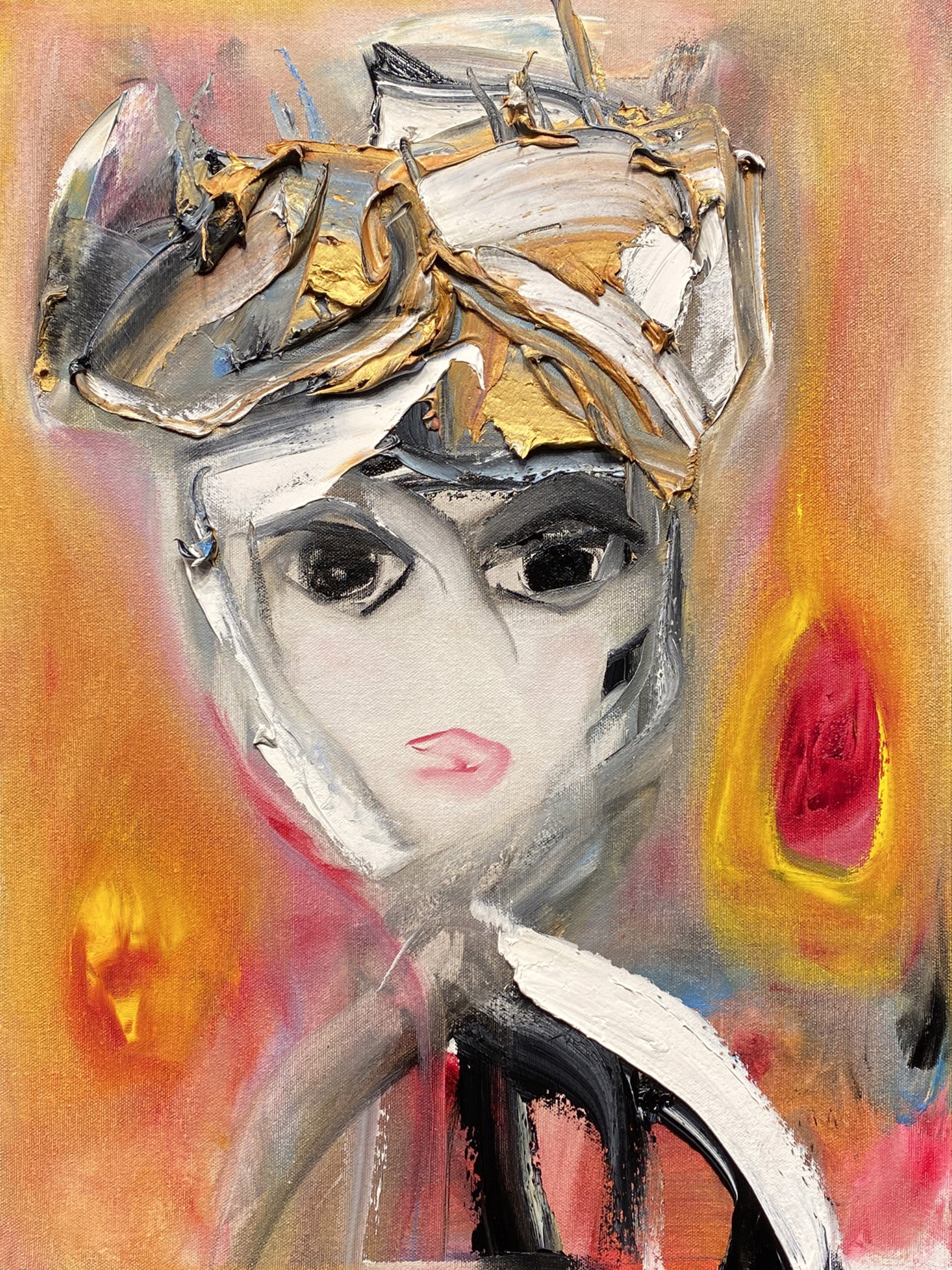 Self-Portrait Reign of Fire by Lea Fisher