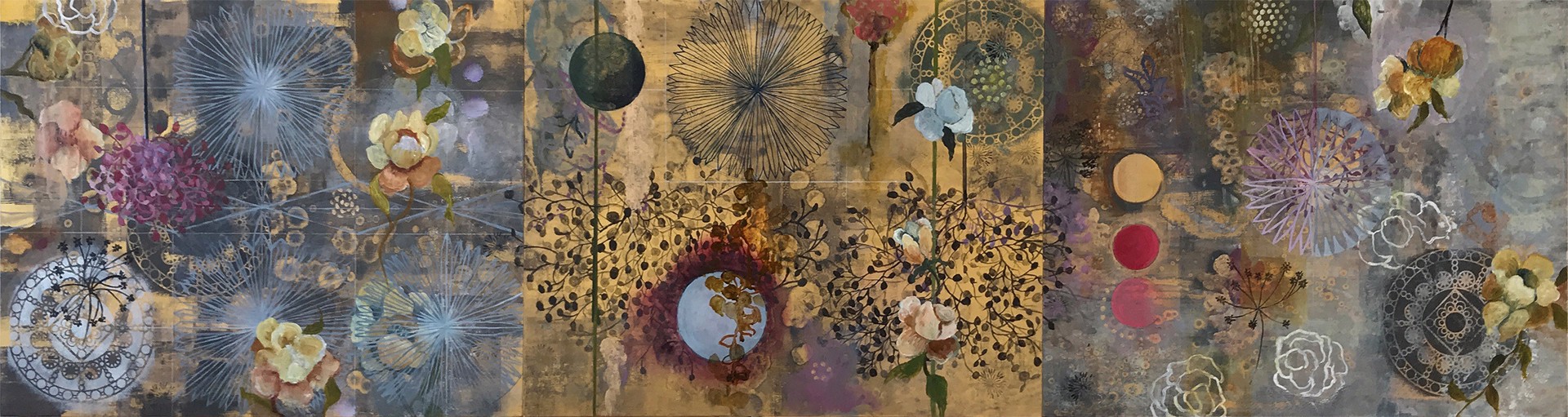 Dreamscape II (Triptych) by Betsy Margolius