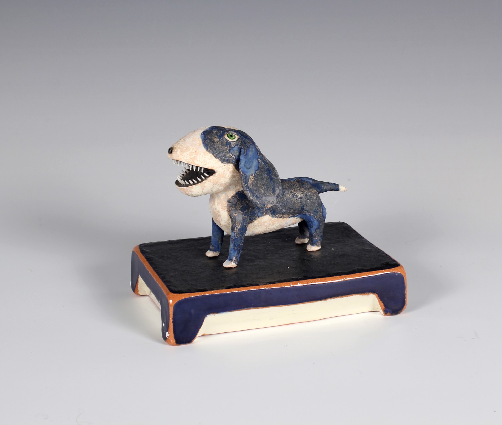Blue and White Dog by Wesley Anderegg