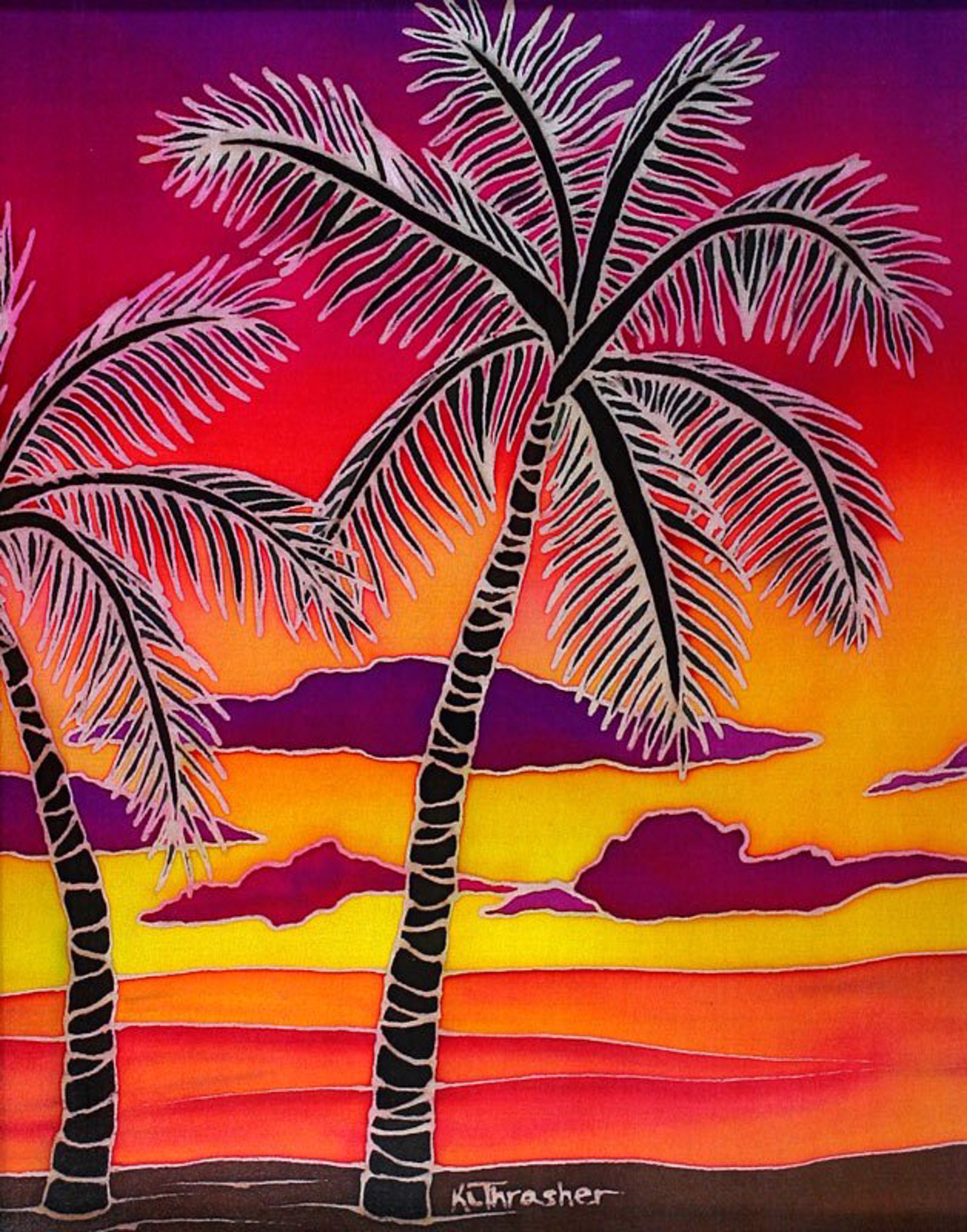 Tropical Sunset by Karen Thrasher
