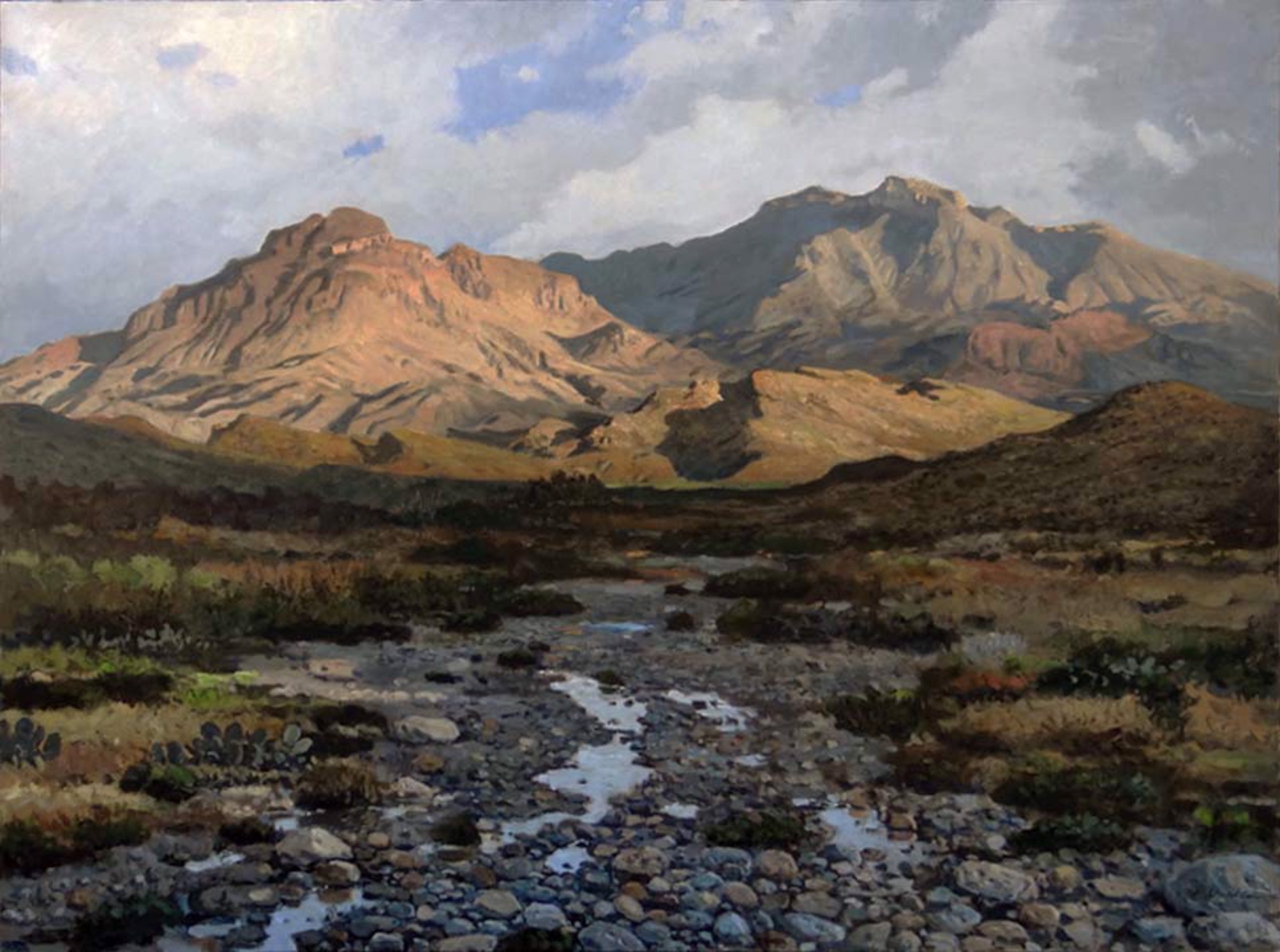 Slickrock and Croton peak, Big Bend by David Caton