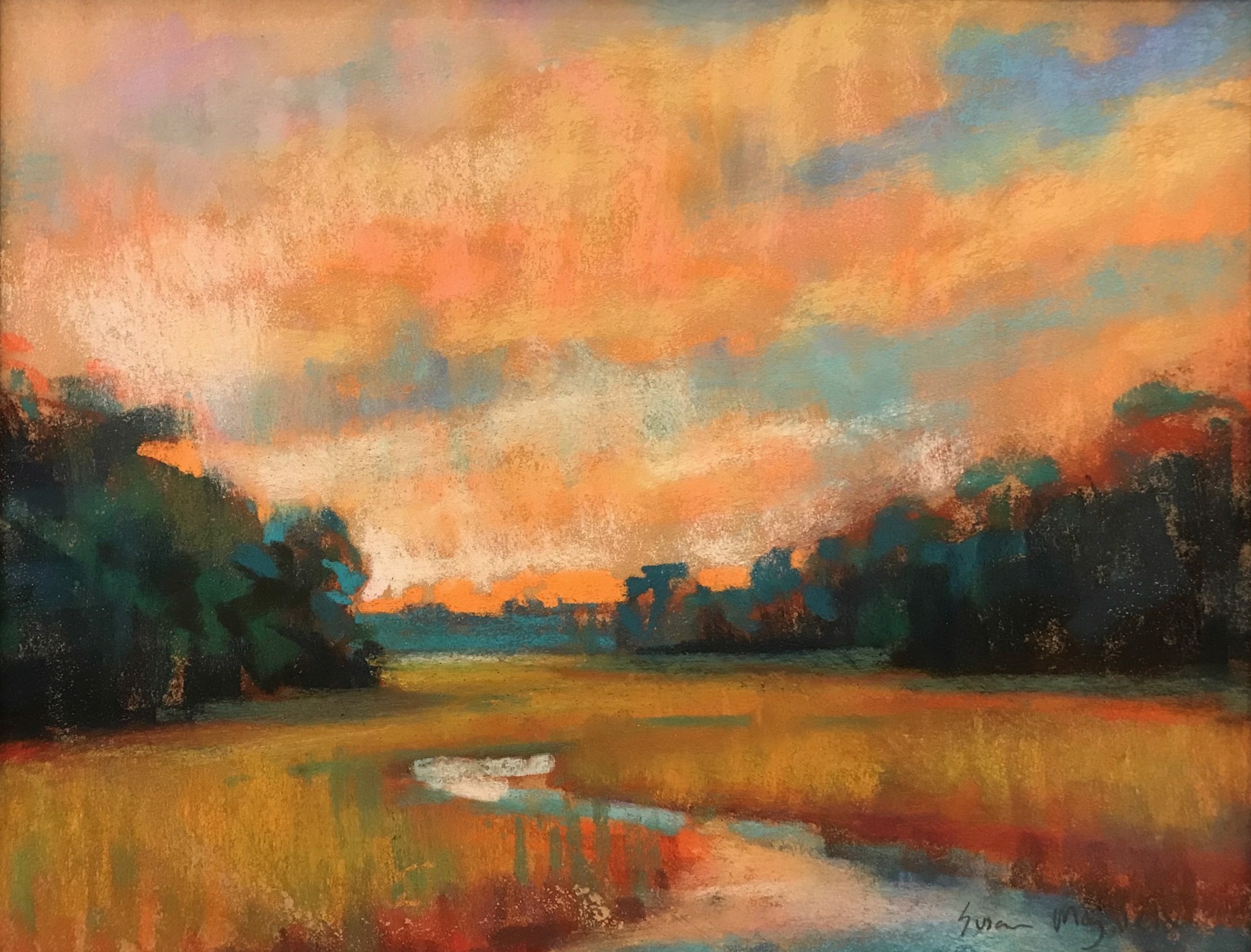 Sunrise, Low Tide Study by Susan Mayfield