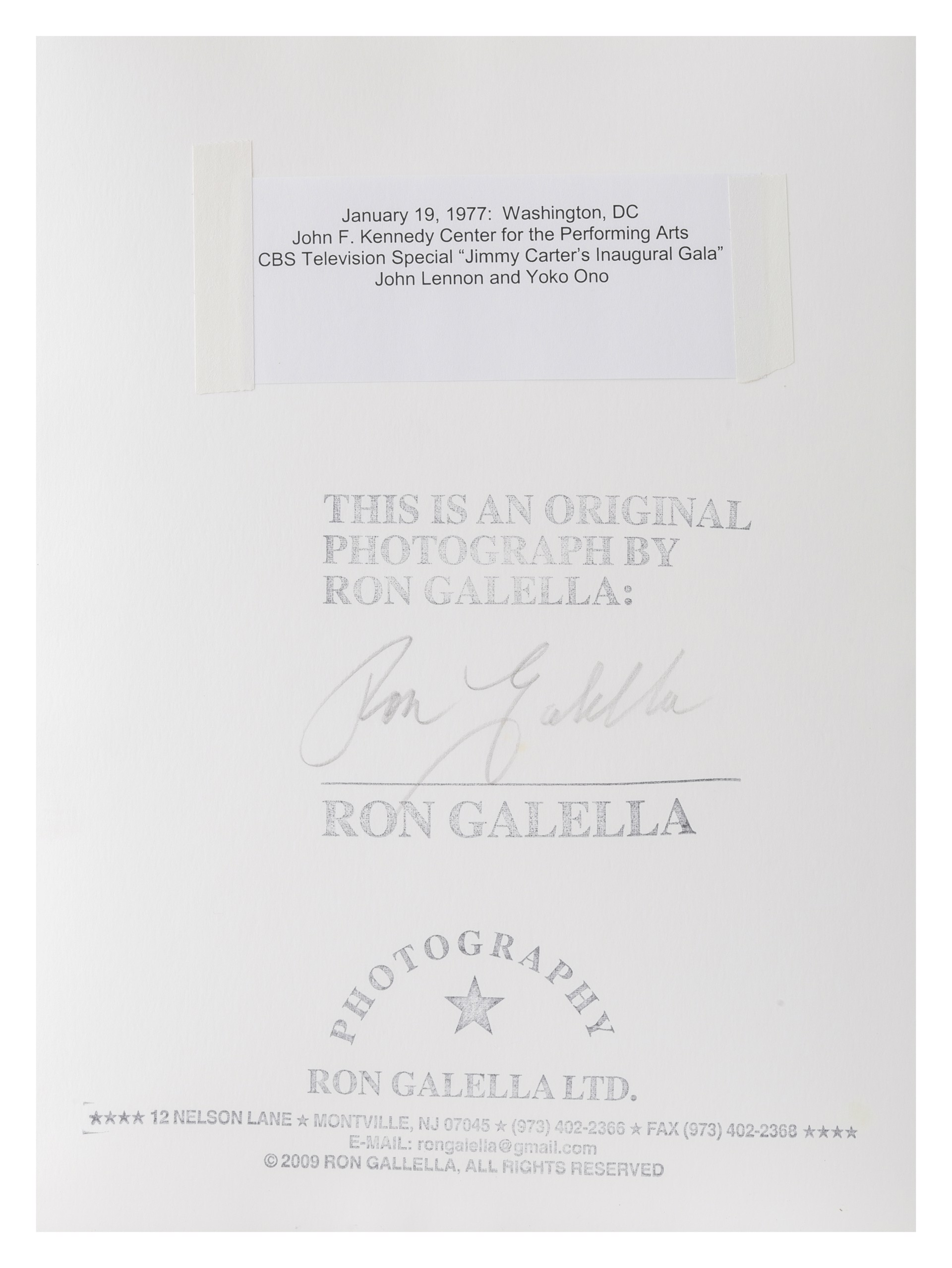 John Lennon and Yoko Ono by Ron Galella