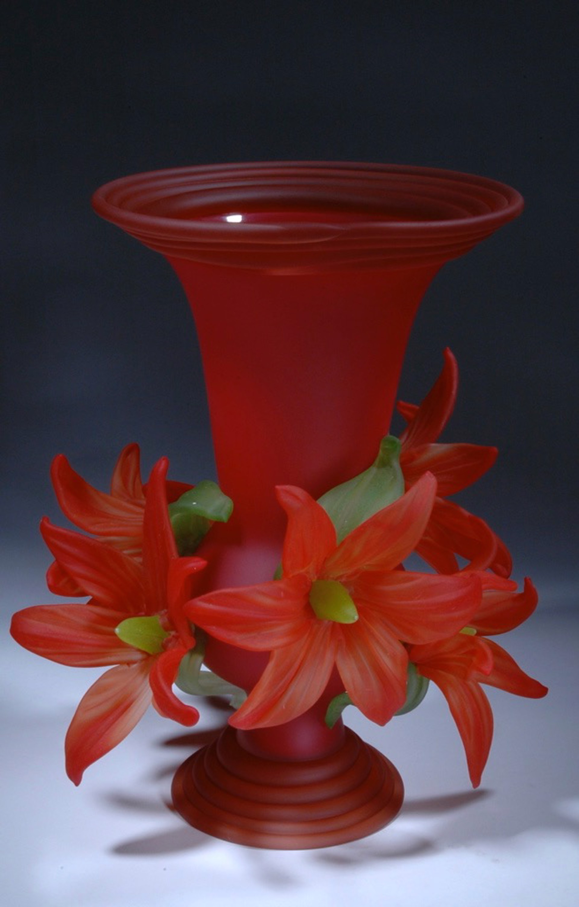 Red with Red Lilies (6 flowers) by Susan Rankin