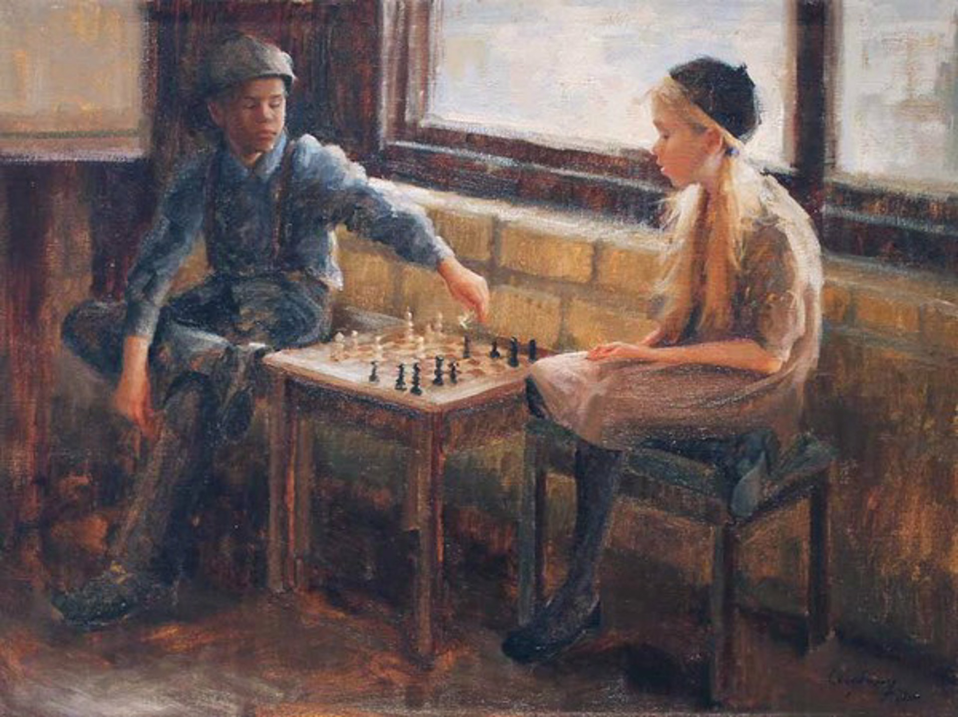 The Chess Match - II by Marci Oleszkiewicz