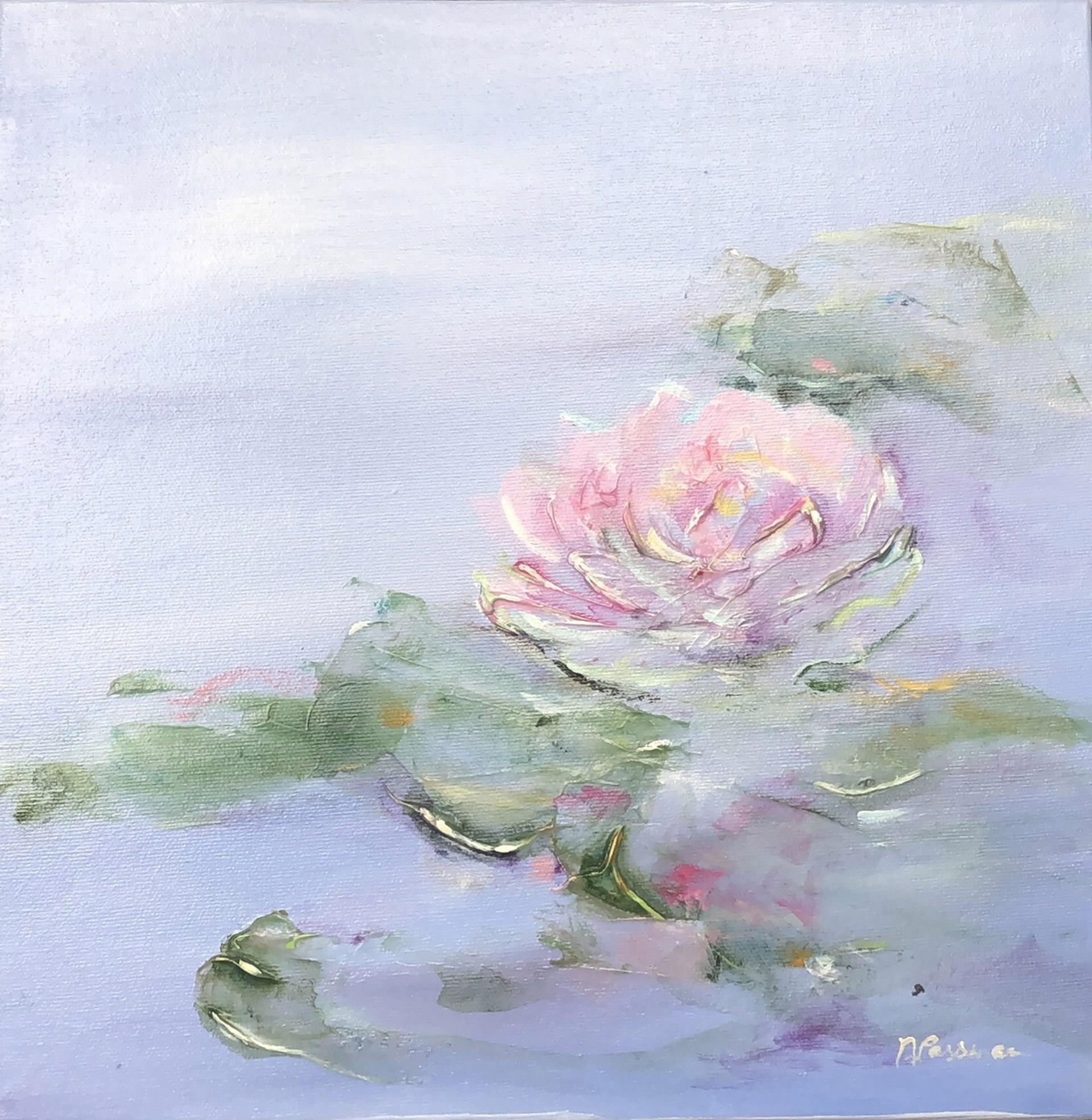 Soft Lily in the Pond by Nadia Lassman